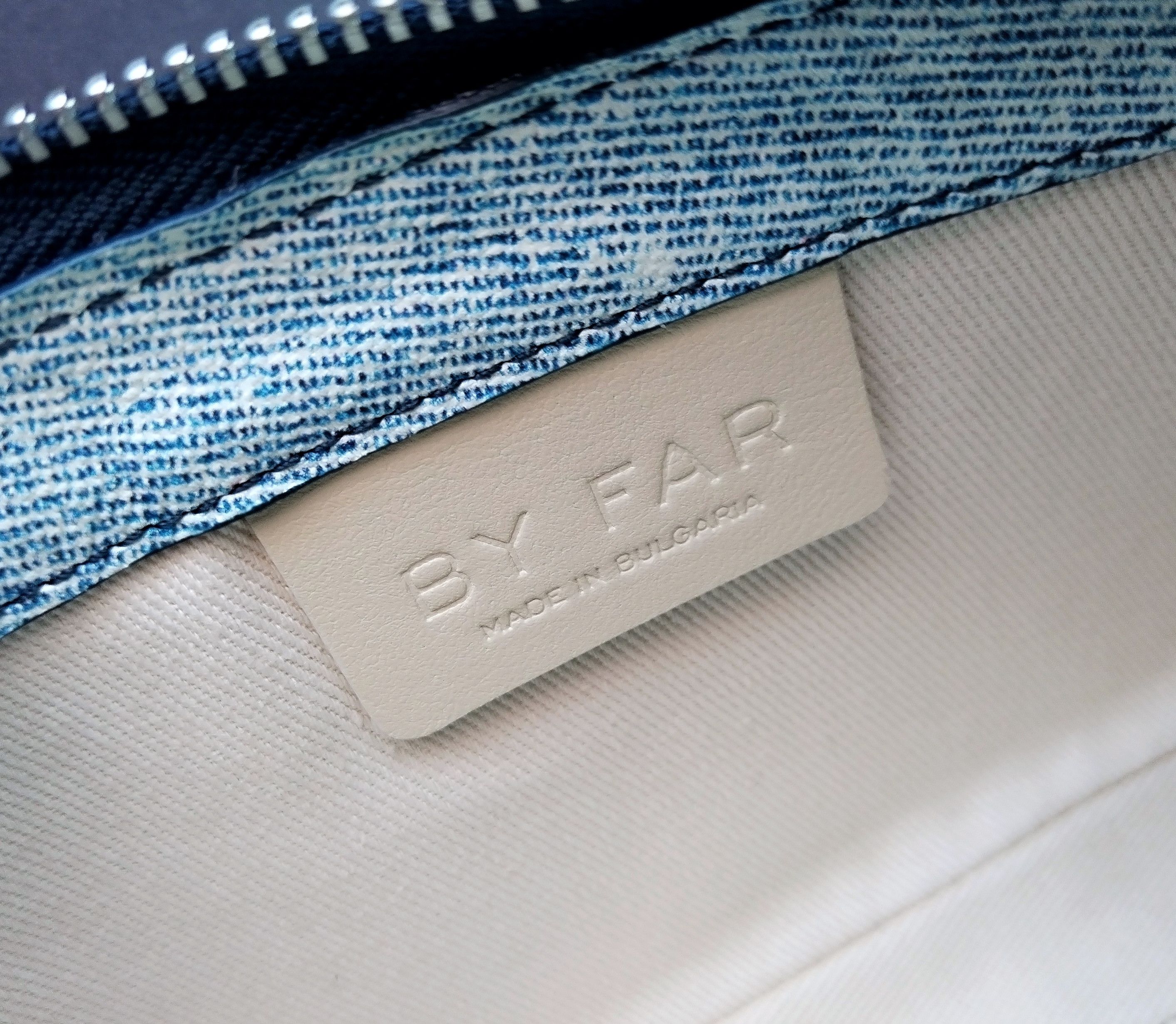 By Far 'Rachel mini' denim print bag Size ONE SIZE - 6 Thumbnail