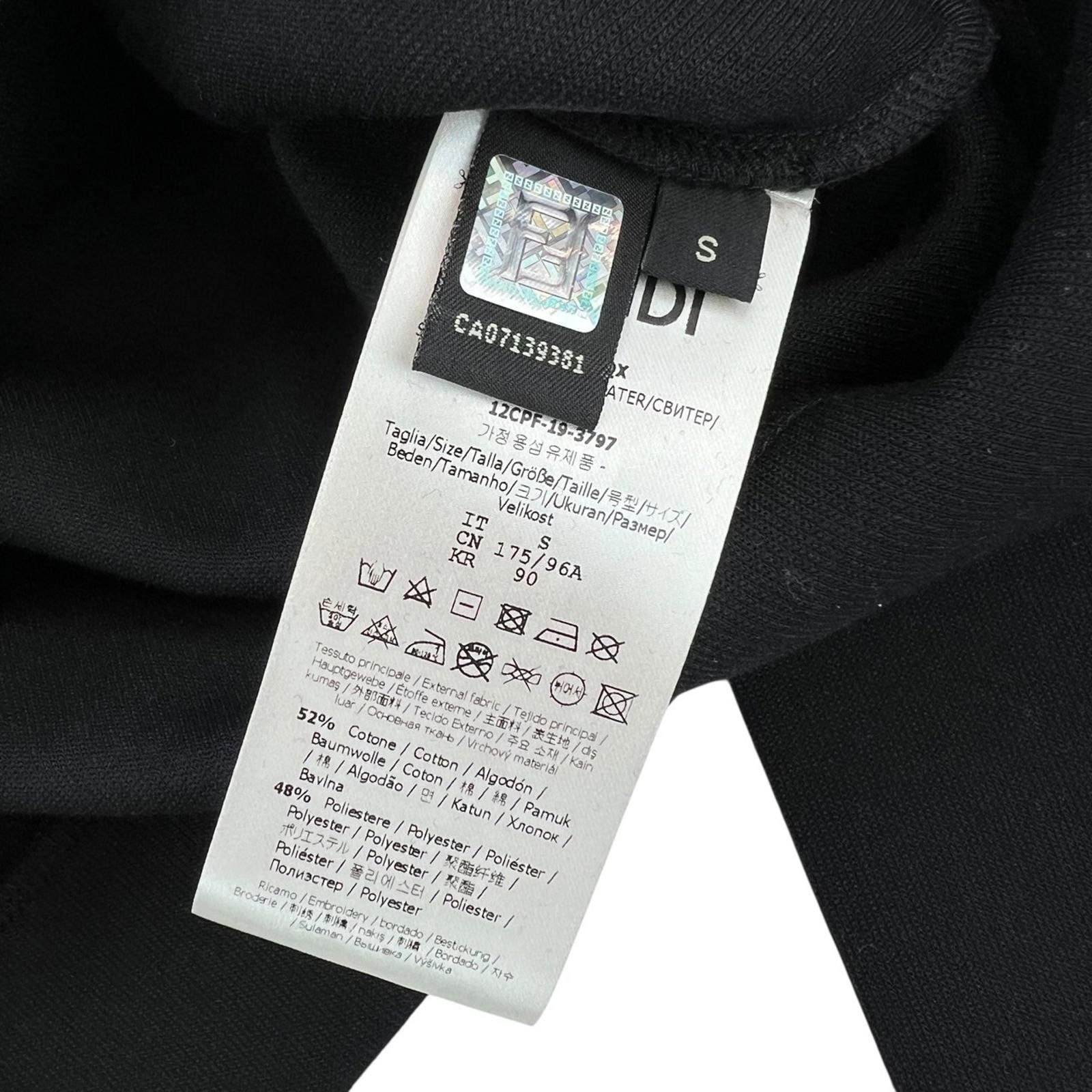 Fendi Fendi FF Black Sweatshirt Size US S / EU 44-46 / 1 - 4 Thumbnail
