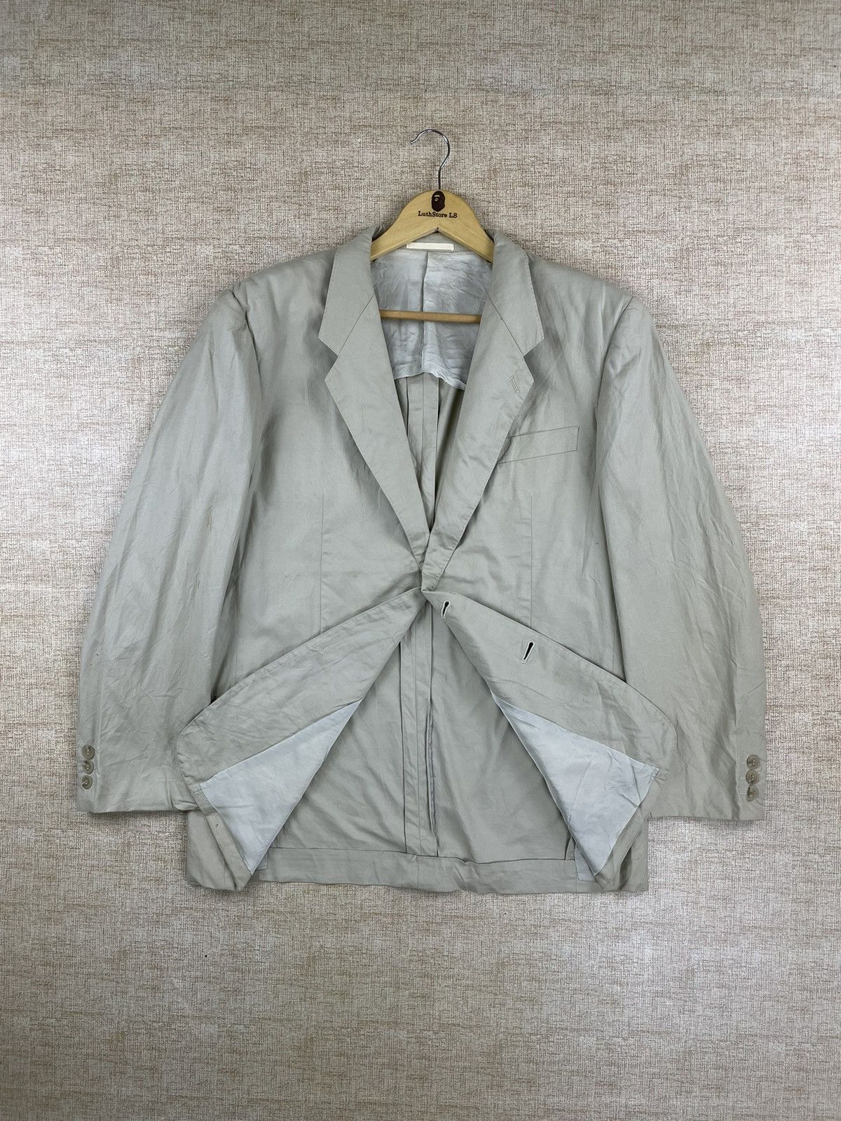 Vintage × Y's for Men × Yohji Yamamoto Vintage Yohji Yamamoto L.Q Y’s For Men Blazer Jacket Size US M / EU 48-50 / 2 - 13 Thumbnail