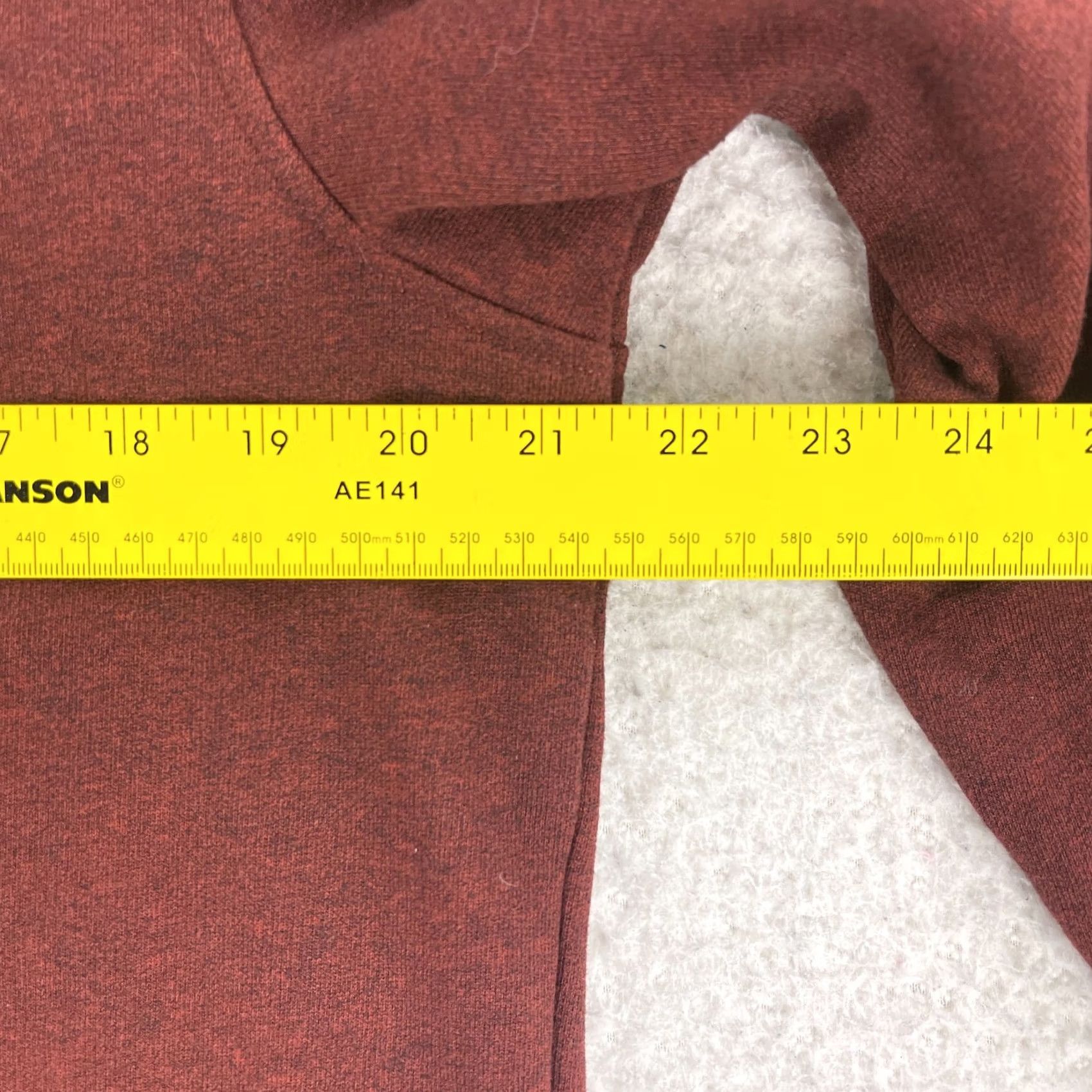 UNTUCKit UNTUCKit Sweater Mens Large Brick Red Long Sleeve Pullover Fleece Snap Mock Neck Shirt Size US L / EU 52-54 / 3 - 6 Thumbnail
