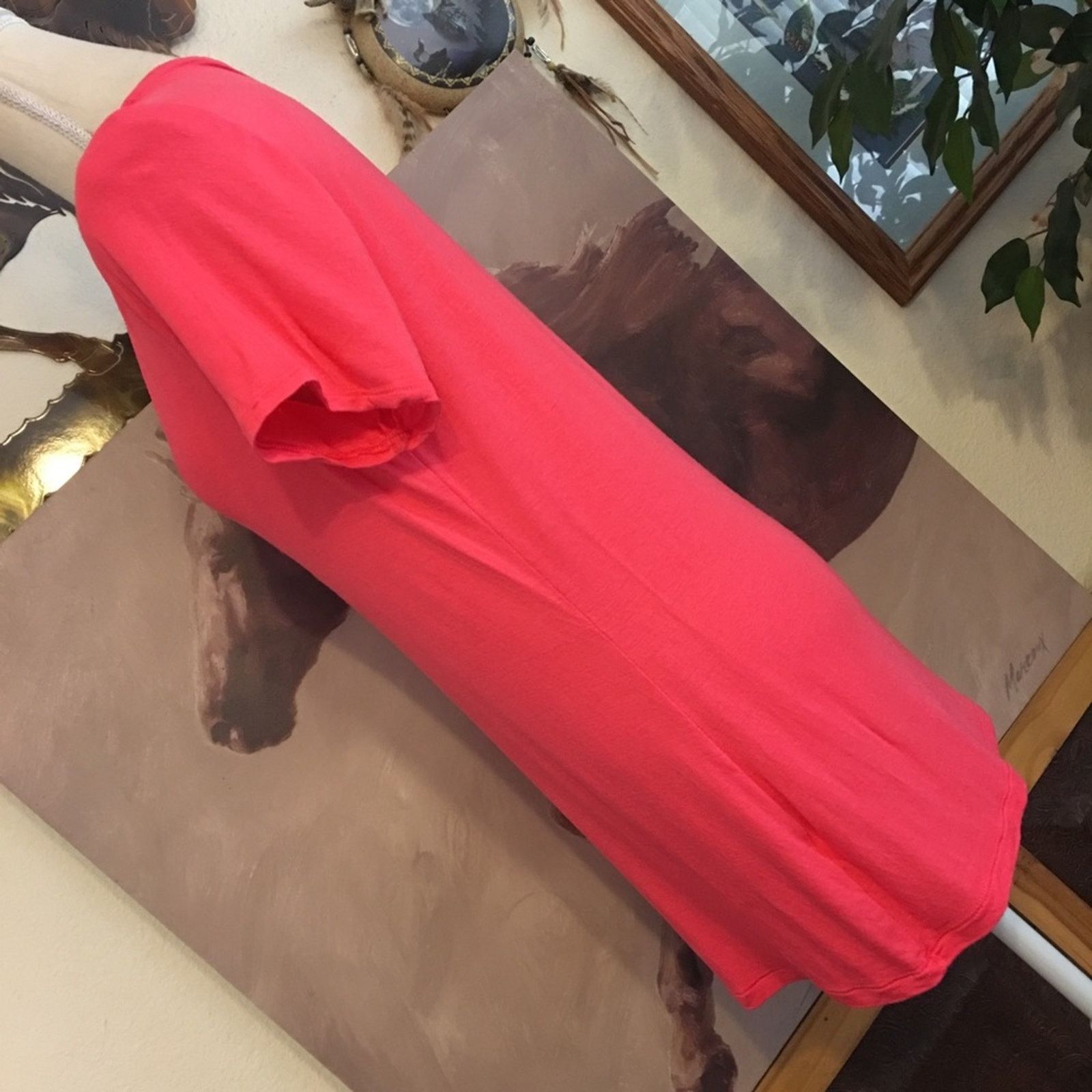 Apt. 9 APT 9 bubble gum pink v neck tee shirt sleeve M Size M / US 6-8 / IT 42-44 - 4 Thumbnail