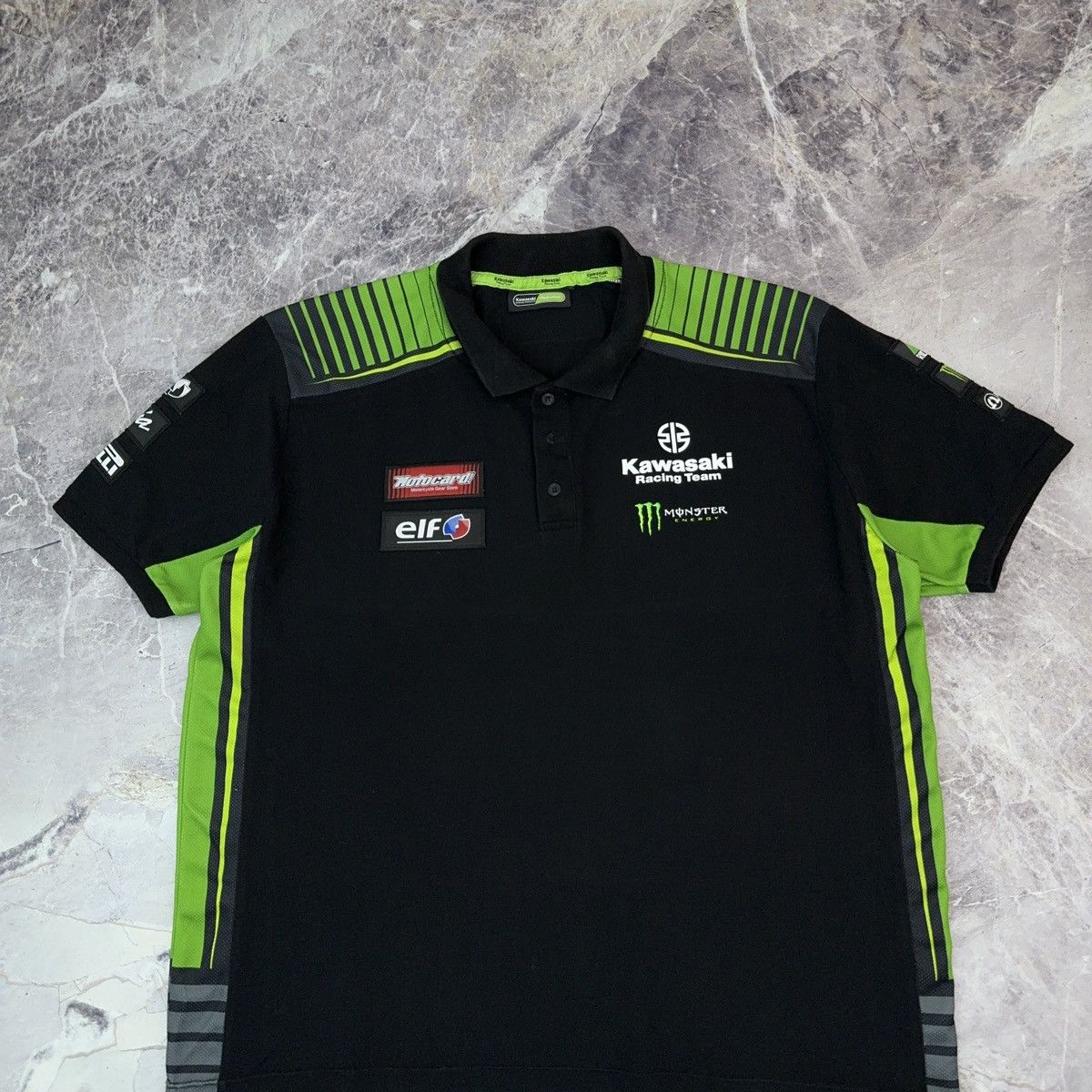 Other Kawasaki T shirt Motosport Racing Team Polo Shirt Mens 2XL Size US XXL / EU 58 / 5 - 7 Thumbnail