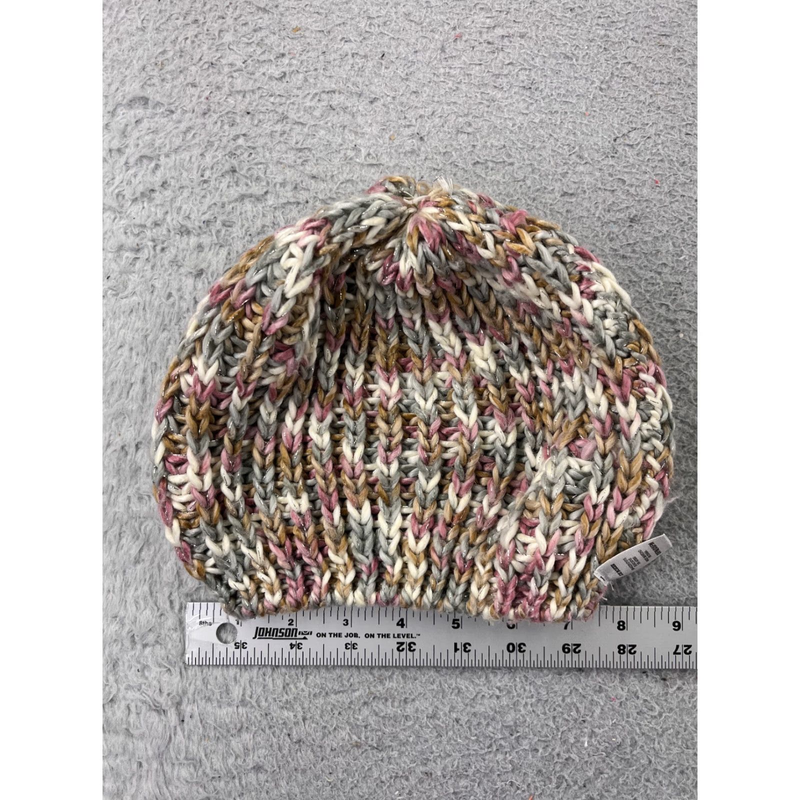 Joe Boxer Joe Boxer Beanie Womens One Size Pink 100% Acrylic Knit Ski Hat Size ONE SIZE - 4 Thumbnail
