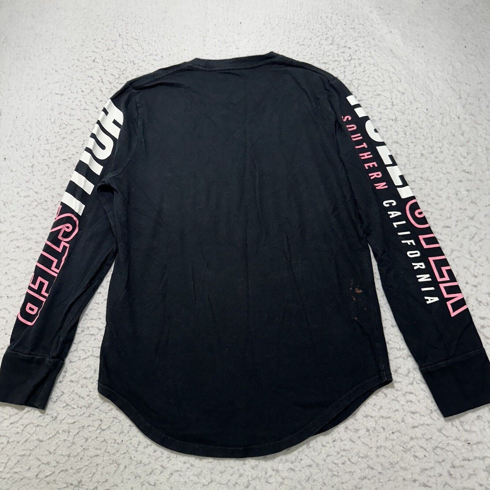 Hollister Hollister XS Long Sleeve Crewneck Graphic T Shirt Black Tee Size XS / US 0-2 / IT 36-38 - 10 Thumbnail