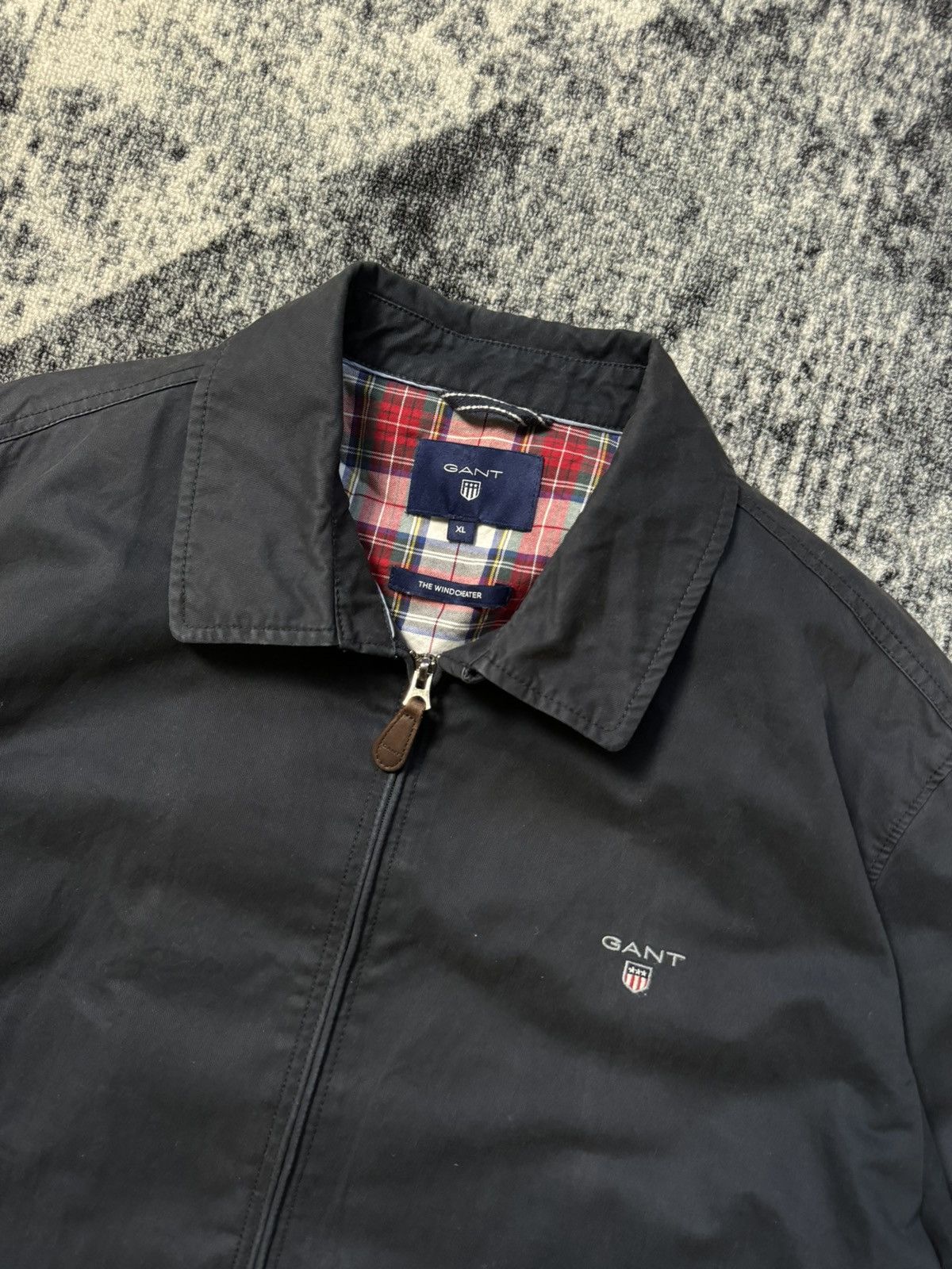 Gant Vintage Gant Windcheater Jacket Bomber Polo Navy Blue Size US XL / EU 56 / 4 - 3 Thumbnail