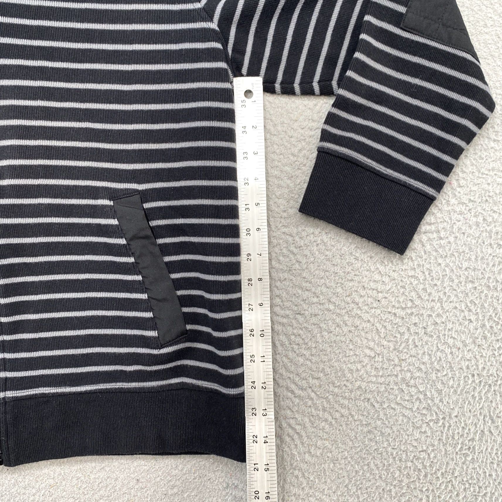 Vintage INC International Concepts Full Zip Hooded Striped Sweatshirt Jacket Women’s XL Black Women’s XL Hooded Striped Sweatshirt Jacket Size XL / US 12-14 / IT 48-50 - 6 Thumbnail