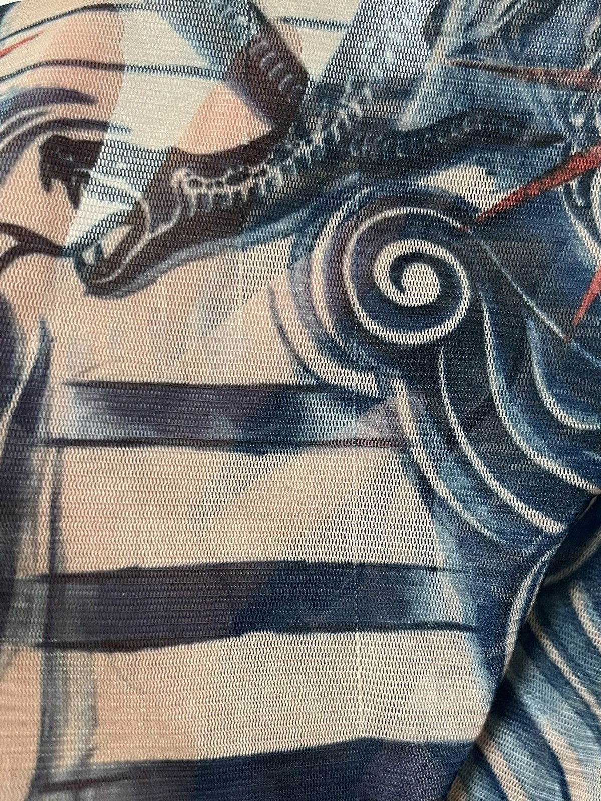 Jean Paul Gaultier JEAN PAUL GAULTIER 2014 Tattoo Mesh Long Sleeve T-Shirt Size S / US 4 / IT 40 - 6 Thumbnail