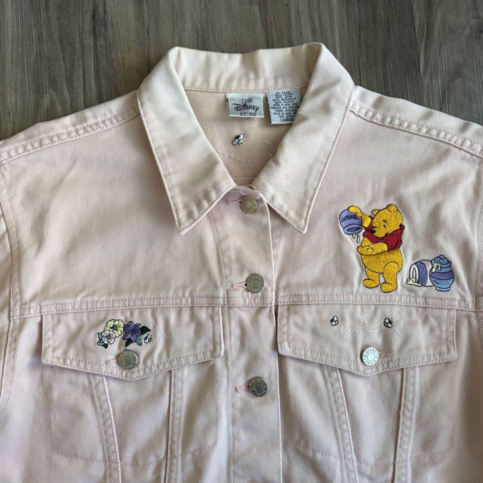 Disney × Vintage Vintage Disney Winnie The Pooh Denim Jacket Women's Size L Size L / US 10 / IT 46 - 4 Thumbnail