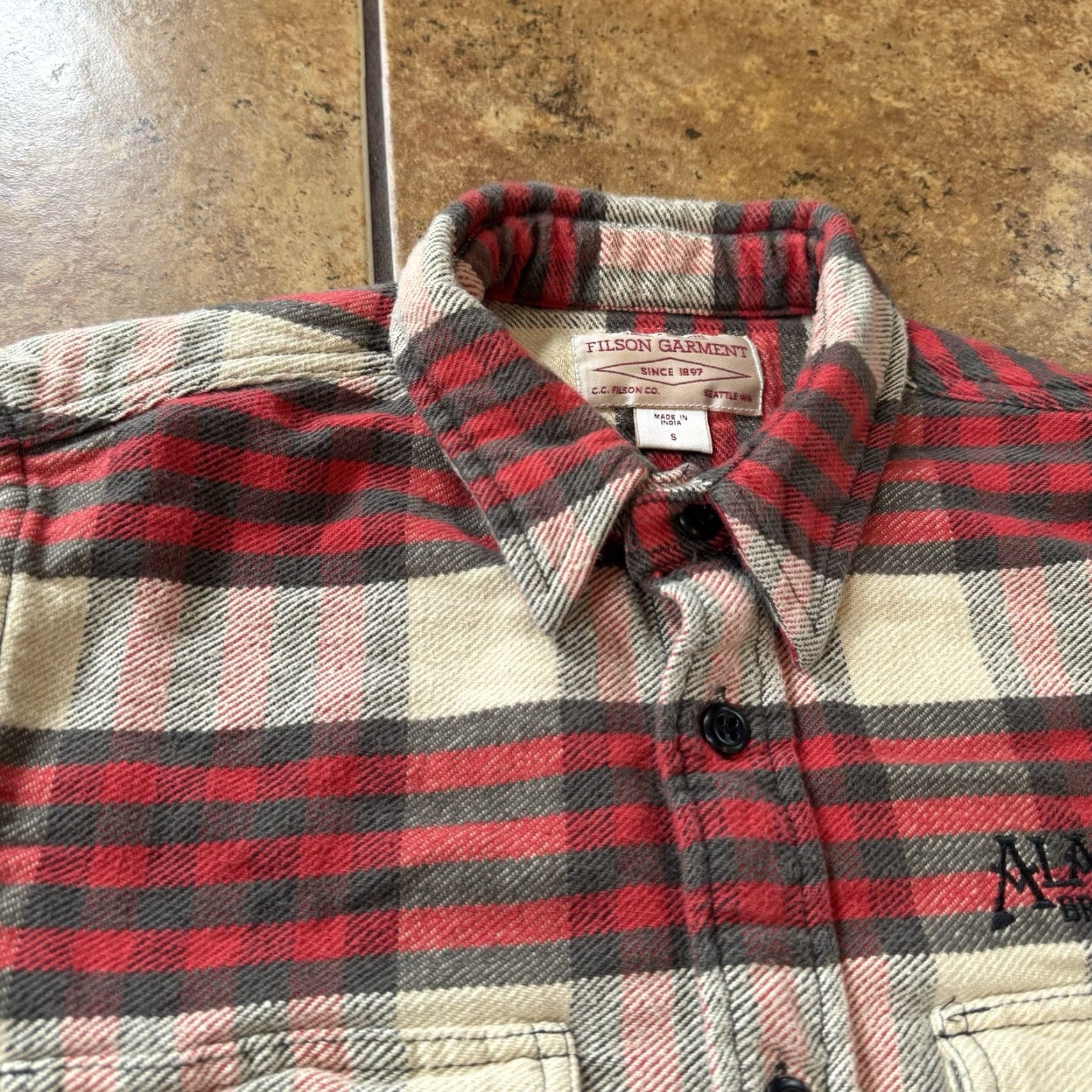 Filson Filson Cotton Flannel Work Shirt S Plaid Red Green Black VTG Chore Button-Up Size US S / EU 44-46 / 1 - 3 Thumbnail