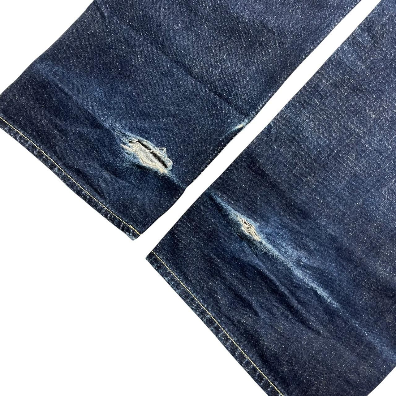 Stussy Vintage 2000s Stussy Blue Spellout Jeans - Waist: 34” Size US 34 / EU 50 - 5 Thumbnail