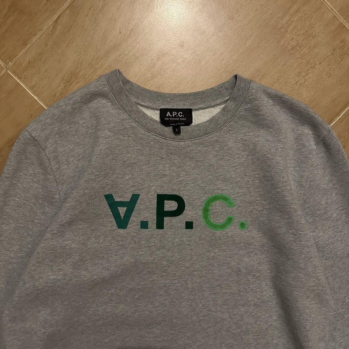 A.P.C. × Designer A.P.C. Grey ‘VPC’ Sweatshirt Size US L / EU 52-54 / 3 - 3 Thumbnail