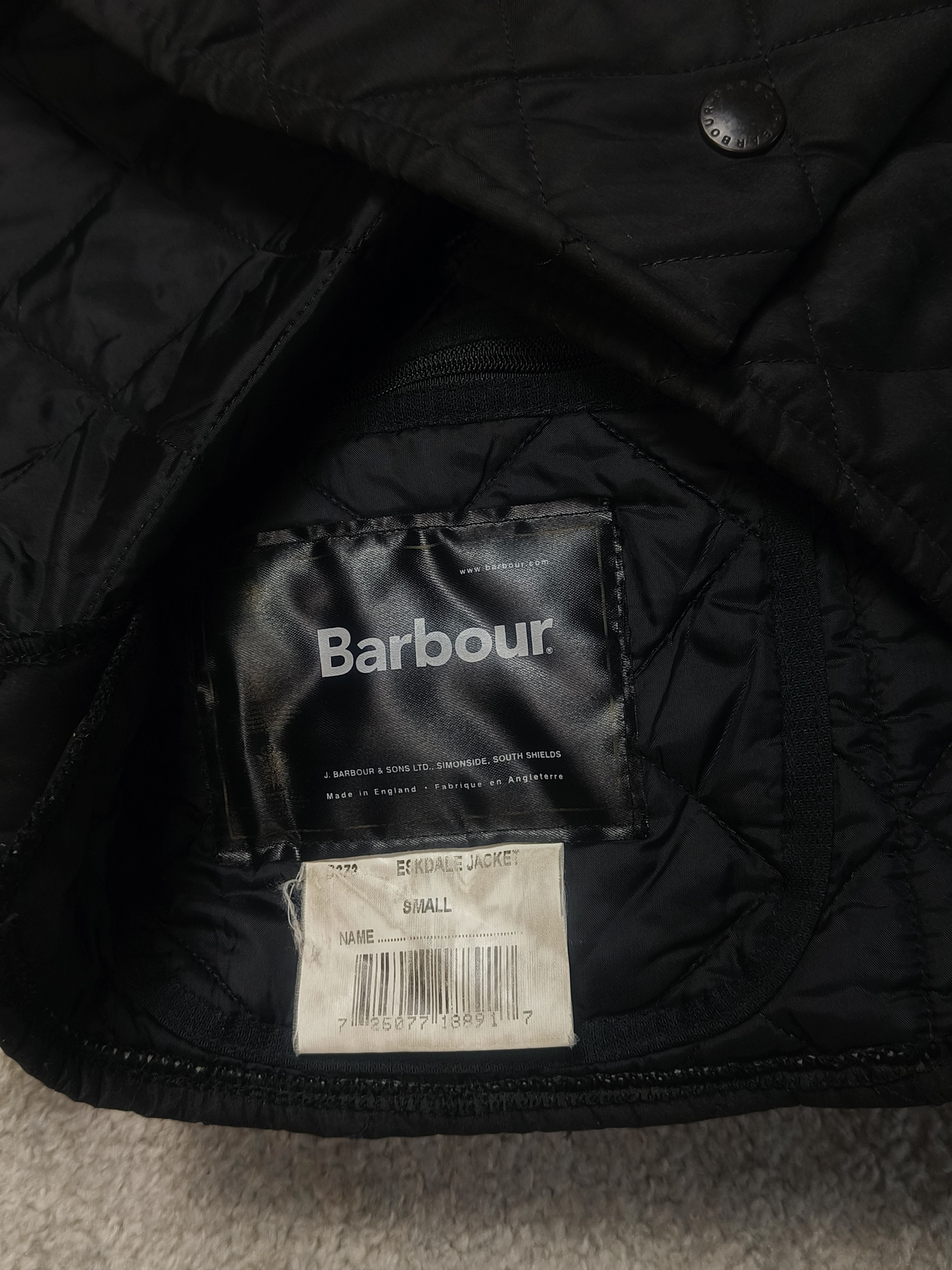 Barbour Barbour Eskdale Dark Quilted Men's Jacket Size US S / EU 44-46 / 1 - 4 Thumbnail