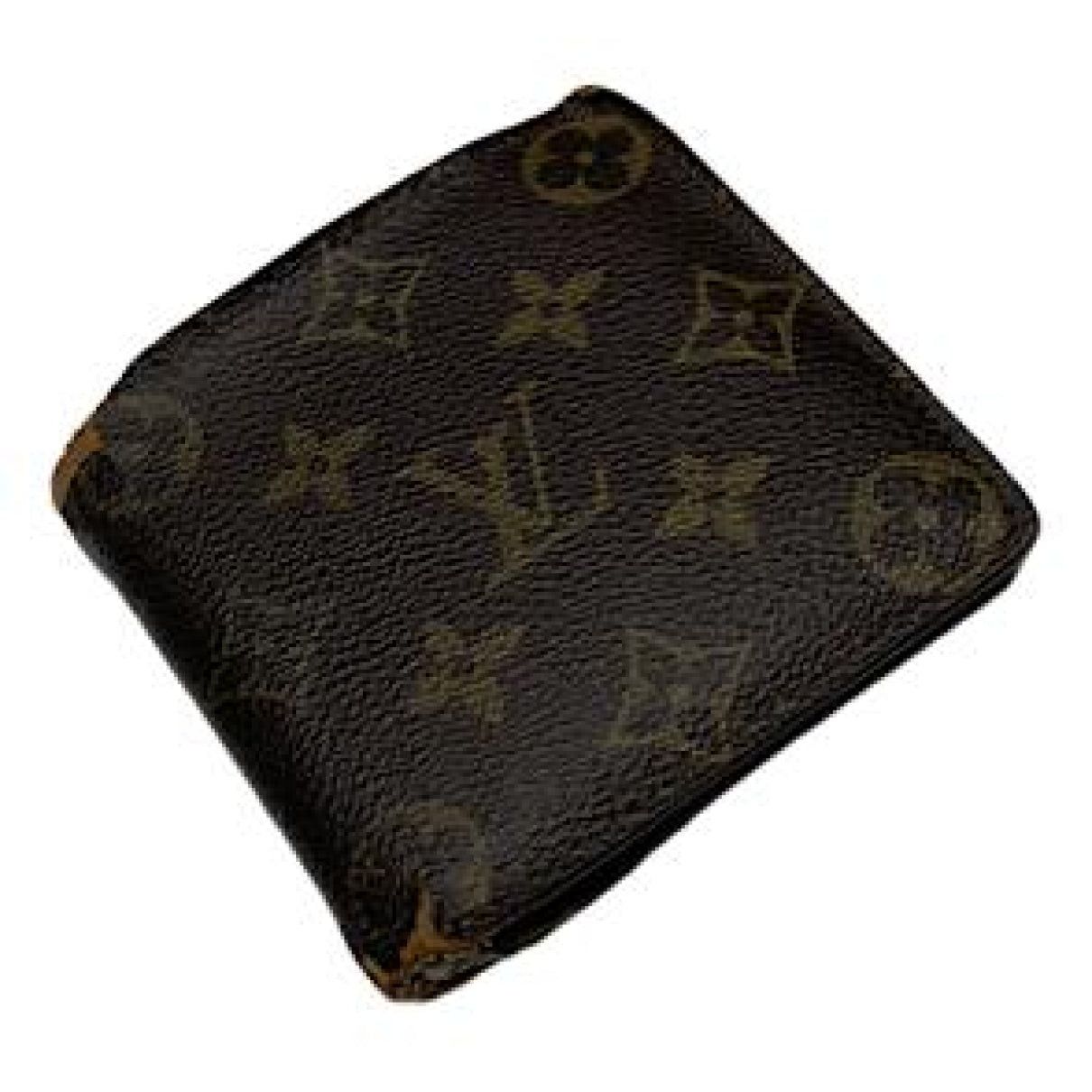 Louis Vuitton Pont 9 Brown Leather Wallet Size ONE SIZE - 1 Thumbnail