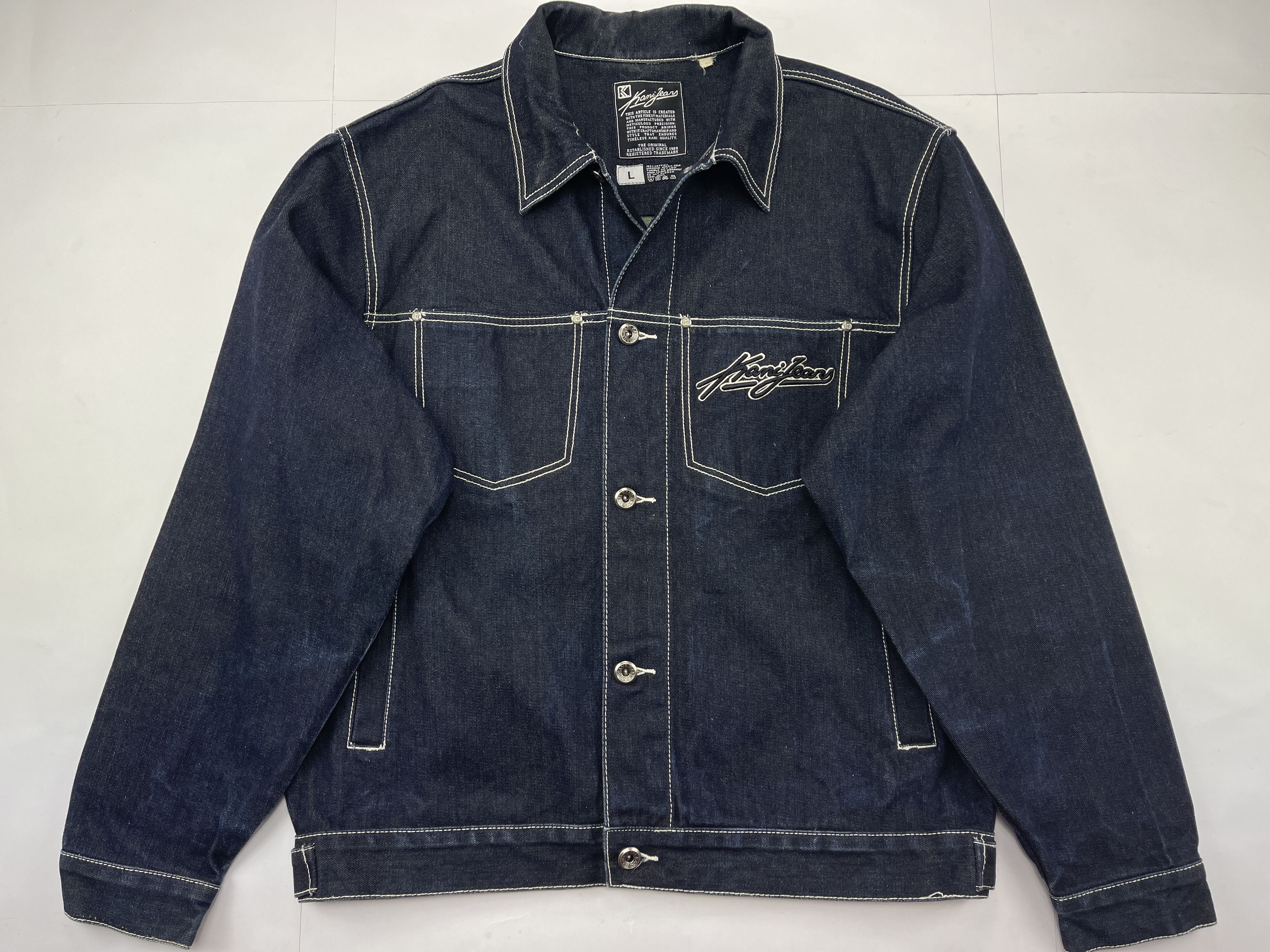Karl Kani Karl Kani jacket, blue, vintage Kani denim jacket, 90s L Size US L / EU 52-54 / 3 - 2 Thumbnail