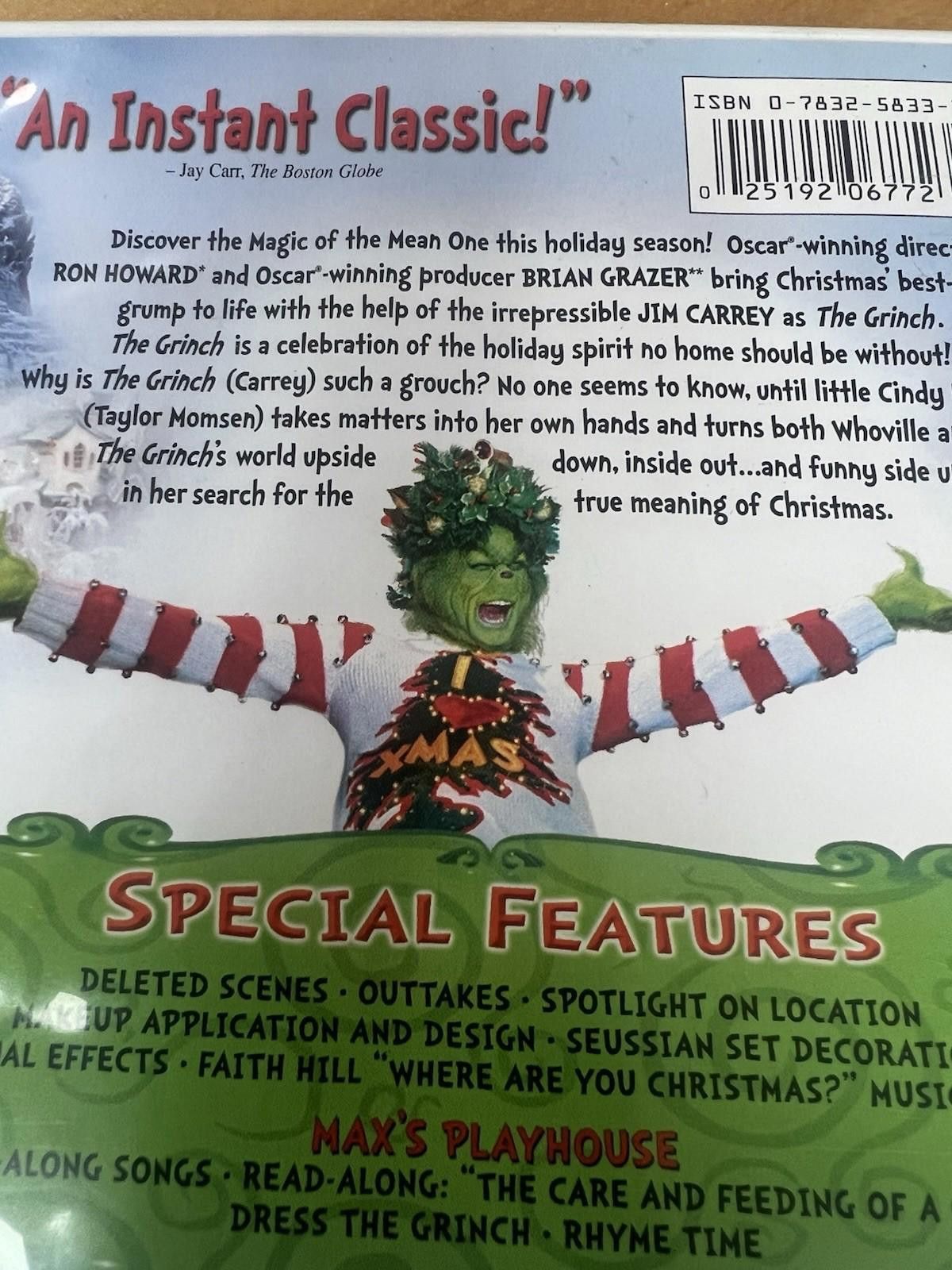 Other Dr. Seuss' How the Grinch Stole Christmas widesceen DVD Size ONE SIZE - 8 Thumbnail
