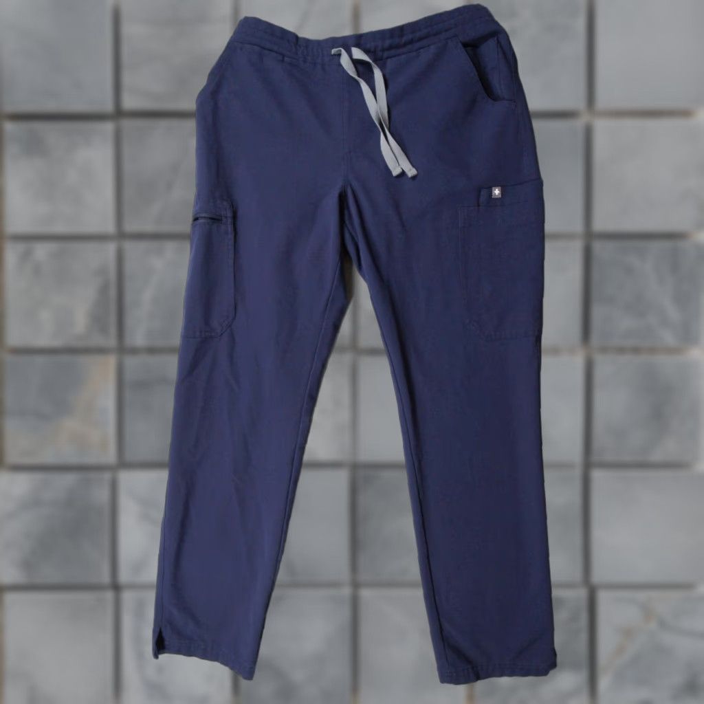 Vintage FIGS Pants Womens Medium Blue Scrub Bottom Nurse Medical Workwear Ladies M Blue Solid Scrub Bottoms Womens Size 32" / US 10 / IT 46 - 1 Thumbnail