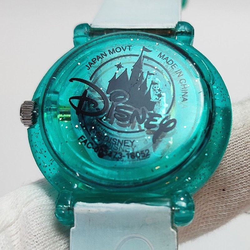 Disney Disney Ariel Glitter Watch Teal Plastic Strap Size ONE SIZE - 3 Thumbnail