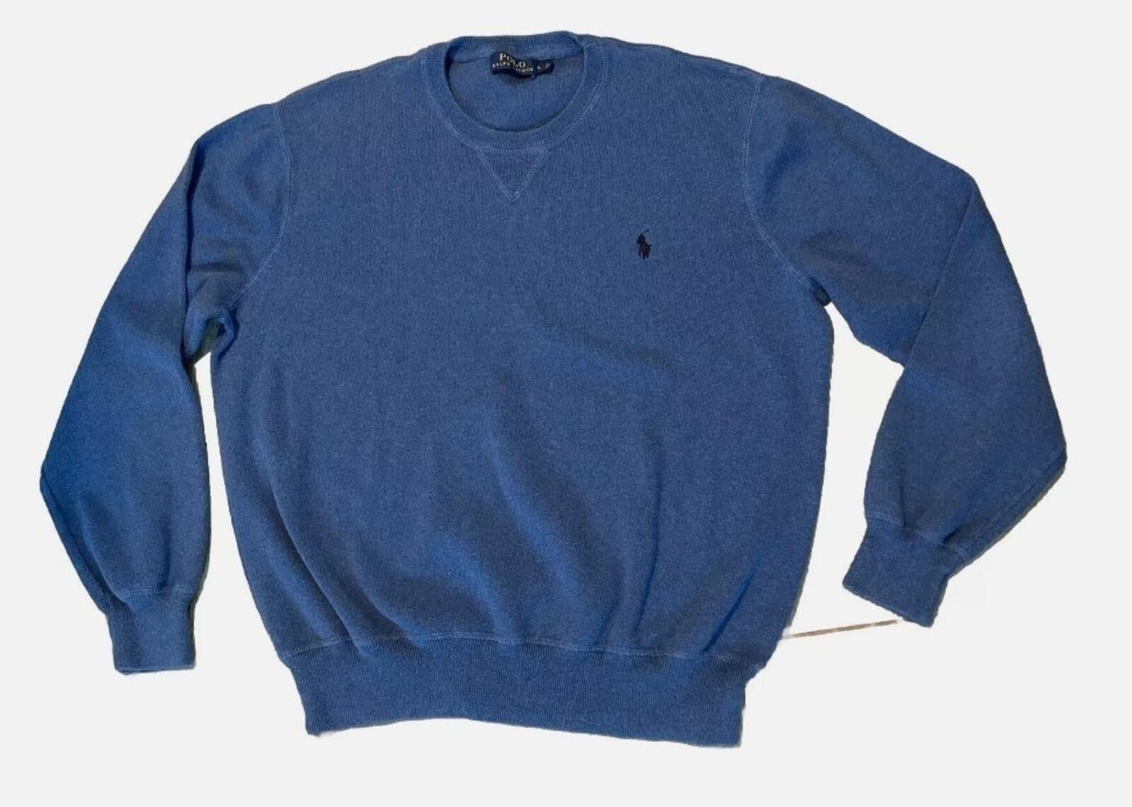 Polo Ralph Lauren Polo Ralph Lauren Sweater Blue Pony Casual Pullover Sweater Size US L / EU 52-54 / 3 - 1 Thumbnail