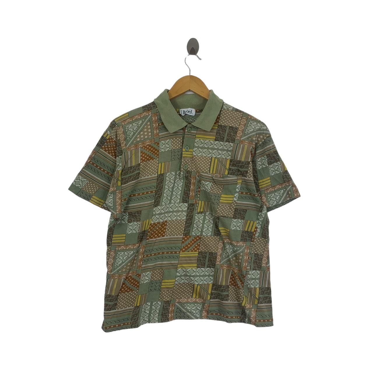 Vintage Vintage 80’ LIABEL MADE ITALY Over Print Polo Tee Size US L / EU 52-54 / 3 - 1 Thumbnail