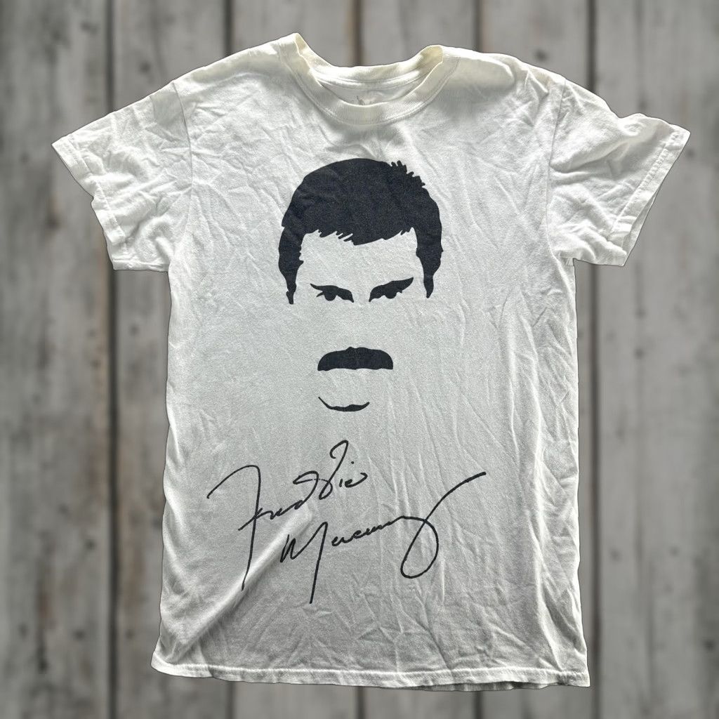 Other Freddie Mercury Shirt Mens Small White Graphic Signature Queen Rock Tee Size US S / EU 44-46 / 1 - 1 Thumbnail