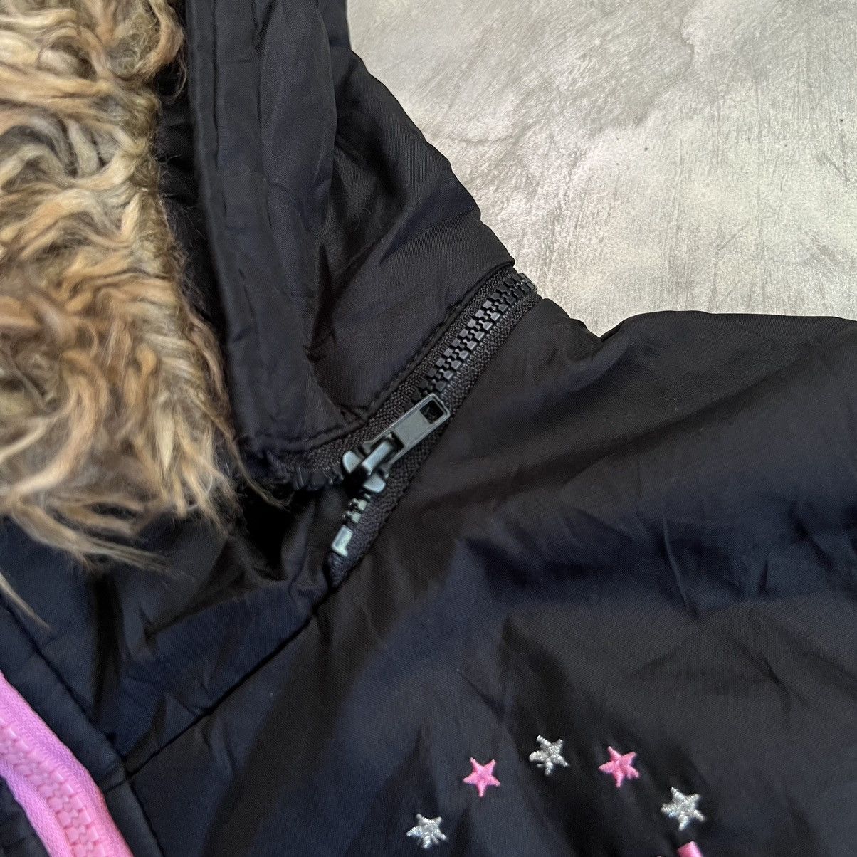 Fiorucci 2000s Fiorucci Puffer Multicolour Fur Hoodie Jacket Size S / US 4 / IT 40 - 5 Thumbnail