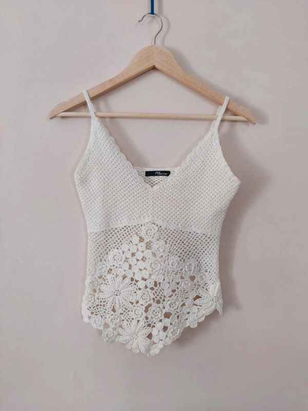 Vintage Vintage Crochet top Size S / US 4 / IT 40 - 3 Thumbnail