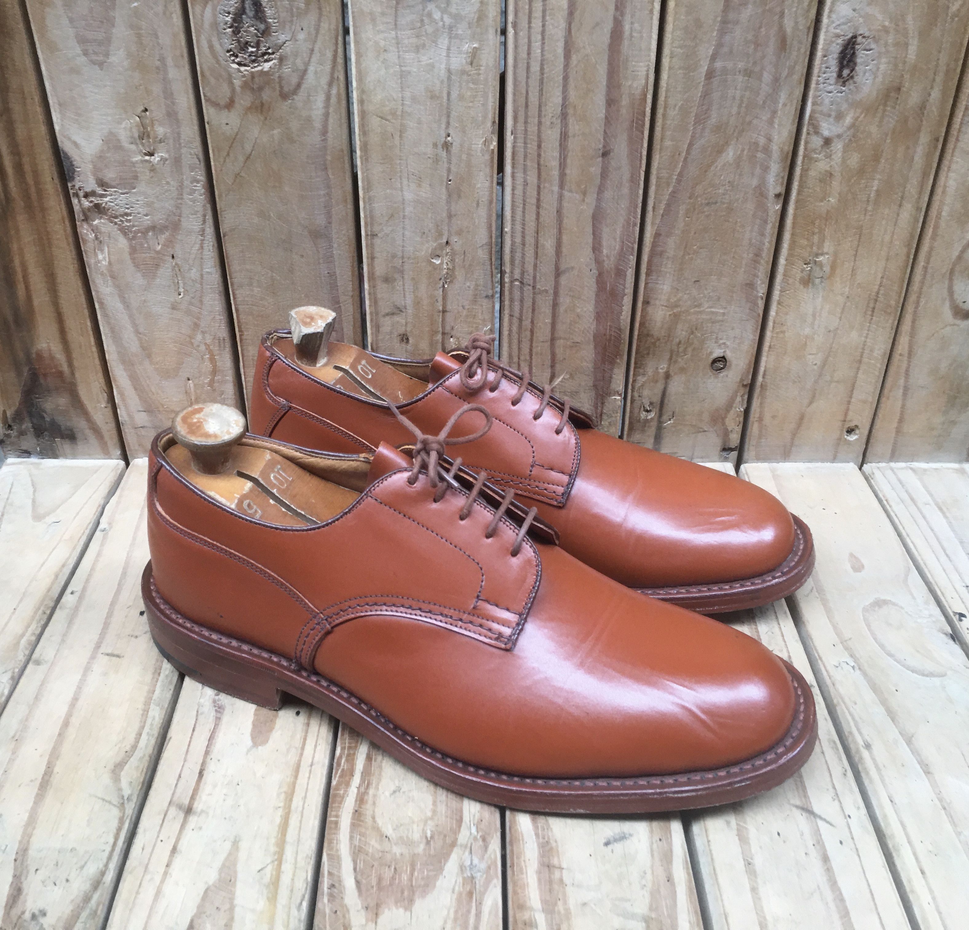 Tricker's Tricker's brown derby Mens leather shoes UK 9.5 Size US 10.5 / EU 43-44 - 2 Thumbnail