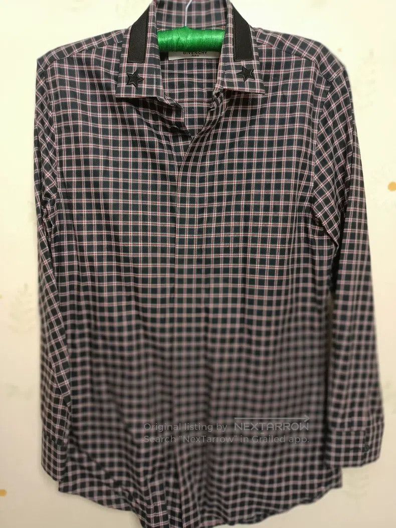 Givenchy Givenchy Size39 Men's Plaid Shirt Size US M / EU 48-50 / 2 - 1 Thumbnail