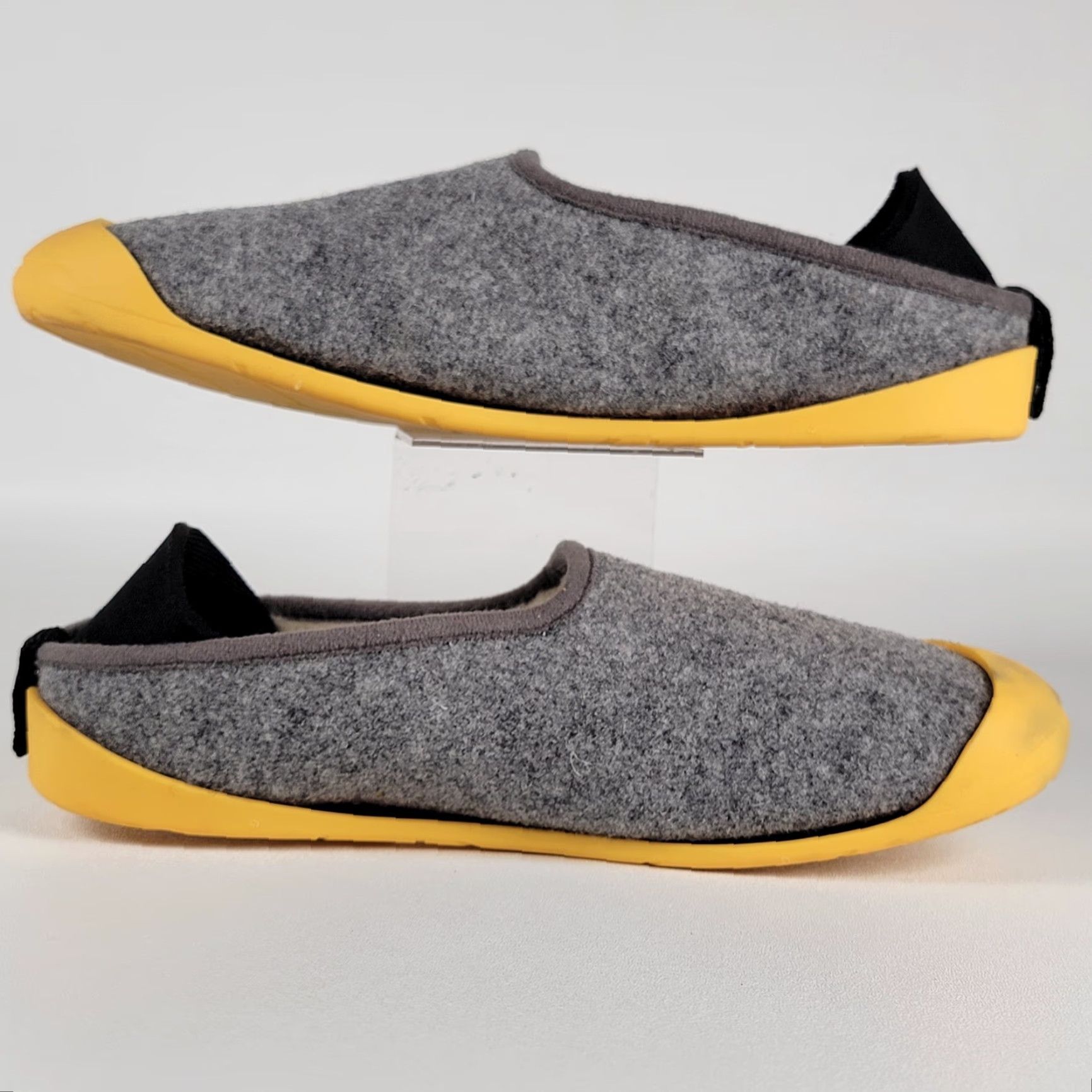 Vintage VINTAGE Mahabis Classic Slippers Women 7.5 EU38 Gray Yellow Indoor Outdoor Soles Slipper Slip-On Comfort Lined Textile Upper Size ONE SIZE - 4 Thumbnail