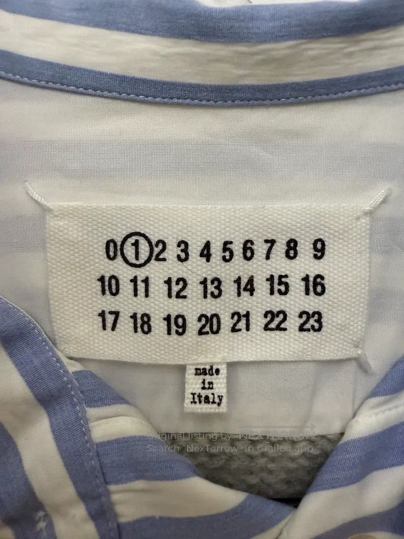 Maison Margiela Maison Margiela Striped knitted fake two-piece shirt Size XS / US 0-2 / IT 36-38 - 3 Thumbnail