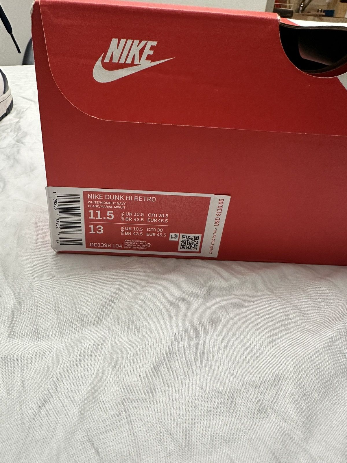 Nike Dunk High Midnight Navy