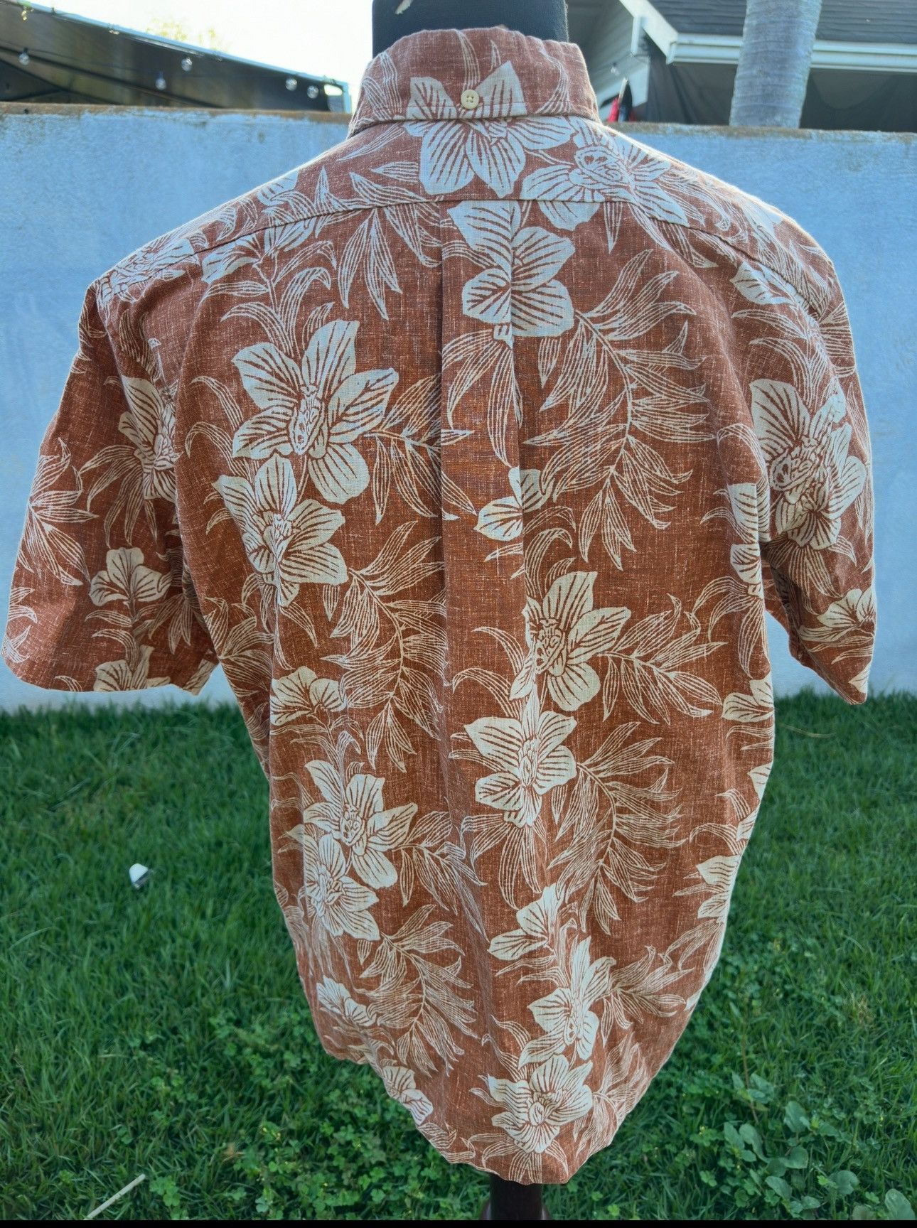 Reyn Spooner PreOwned Reyn Spooner Hawaiian Print Brown Men's L Size US L / EU 52-54 / 3 - 2 Thumbnail