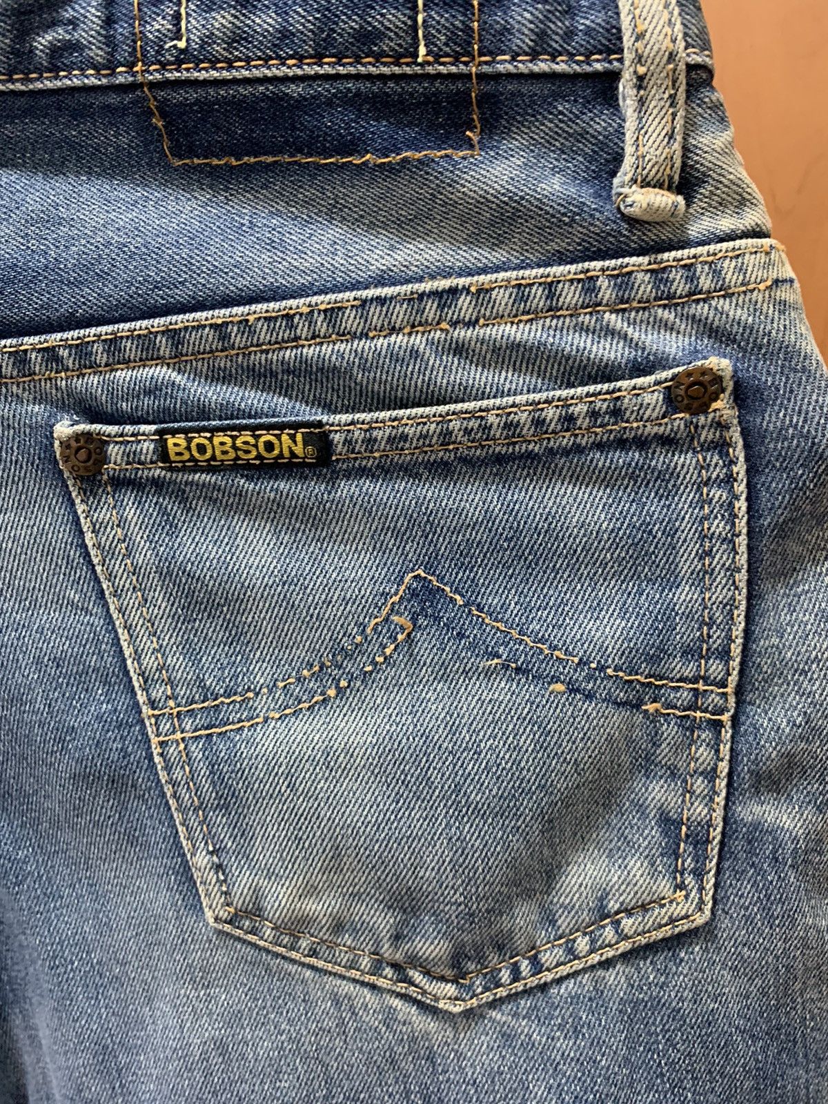 Japanese Brand Vintage Bobson Japan Faded denim jeans Size US 30 / EU 46 - 13 Thumbnail