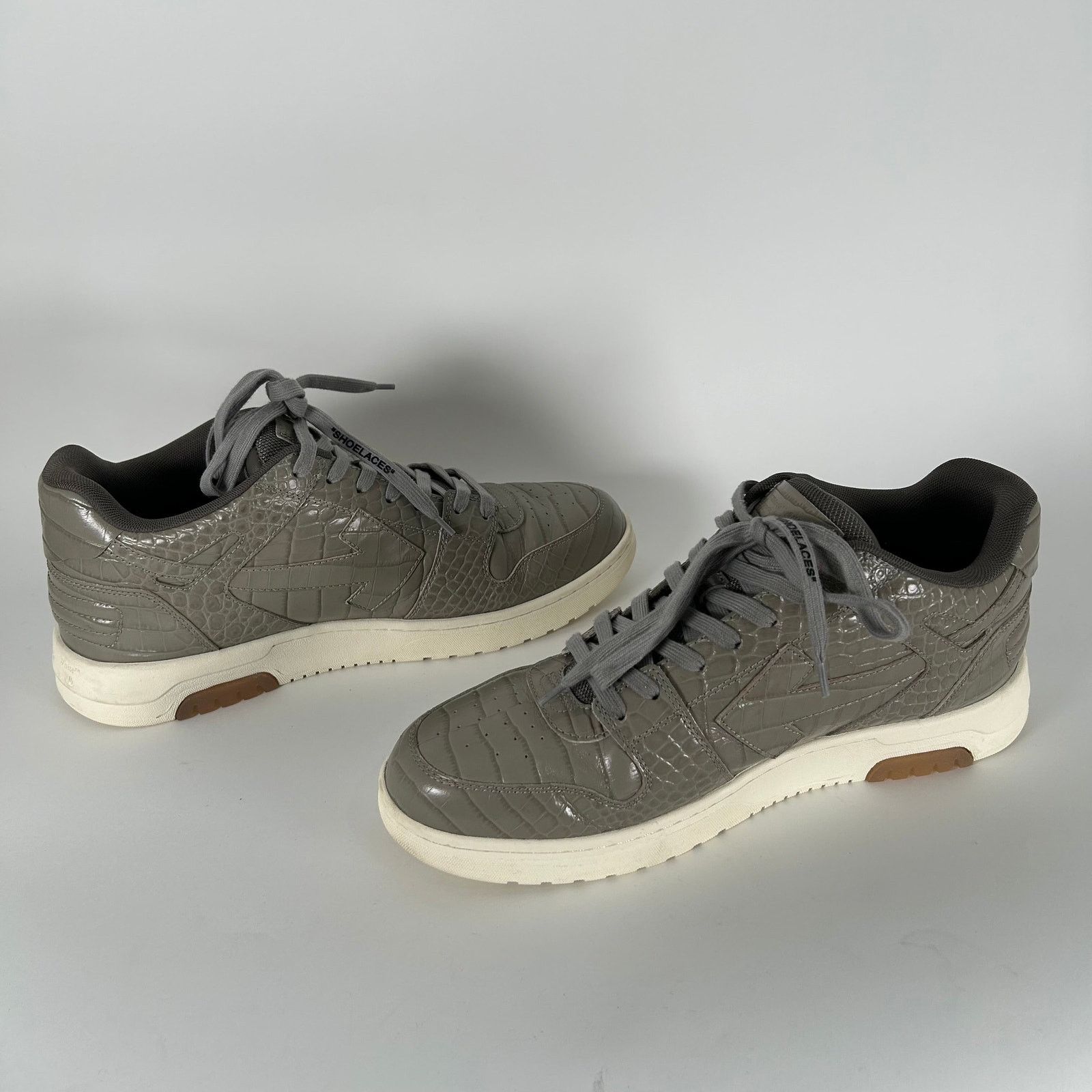 Off-White Off-White Croc Embossed Out Of Office Sneaker Size 13 Size US 13 / EU 46 - 4 Thumbnail