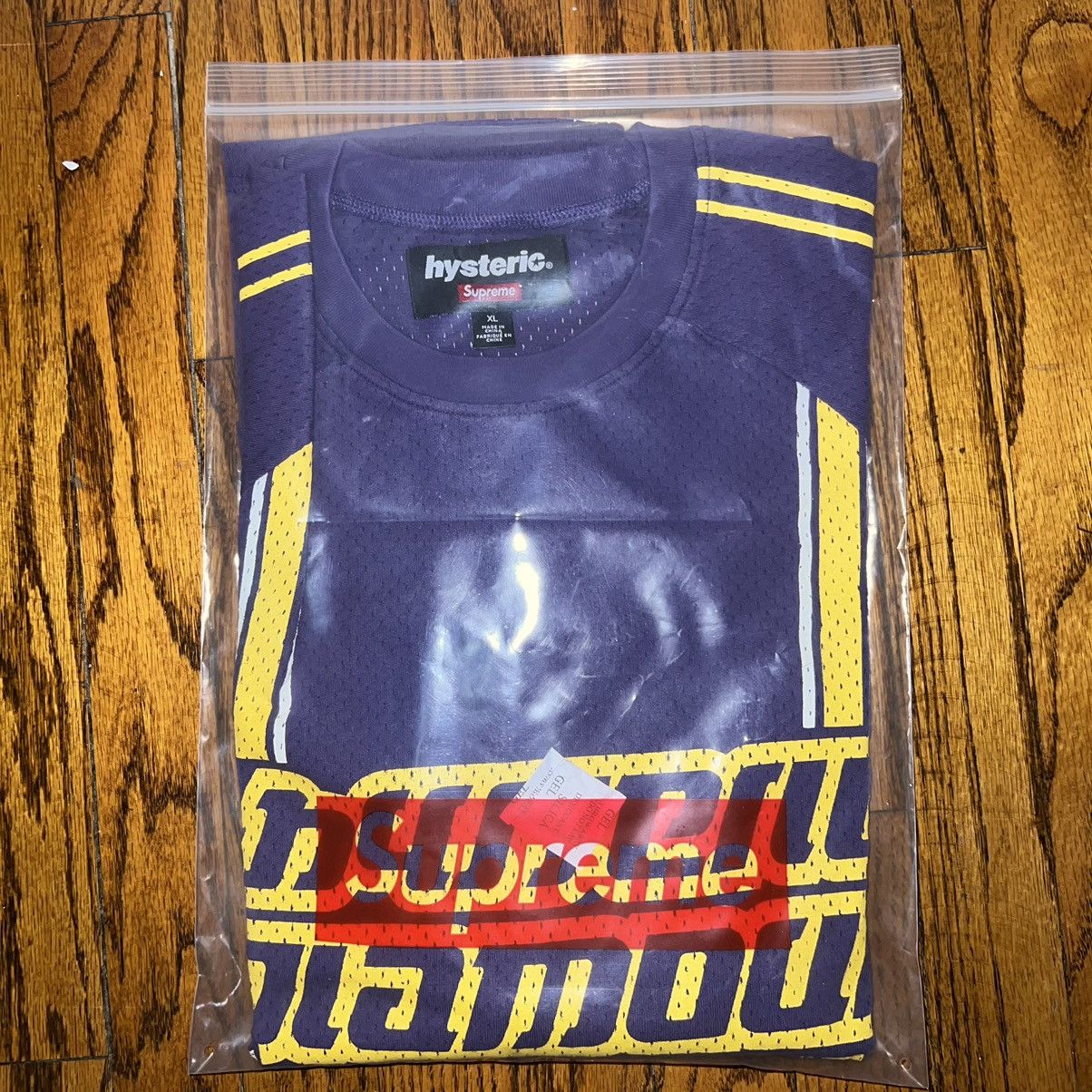 Supreme Hysteric Glamour Mesh L/S Top Purple Jersey Size: XL