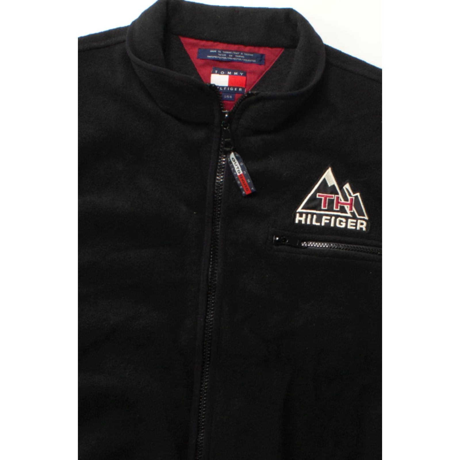 Tommy Hilfiger VINTAGE Tommy Hilfiger Outdoors Fleece Vest Shirt Adult Large Black 1990s Mens Size US L / EU 52-54 / 3 - 2 Thumbnail