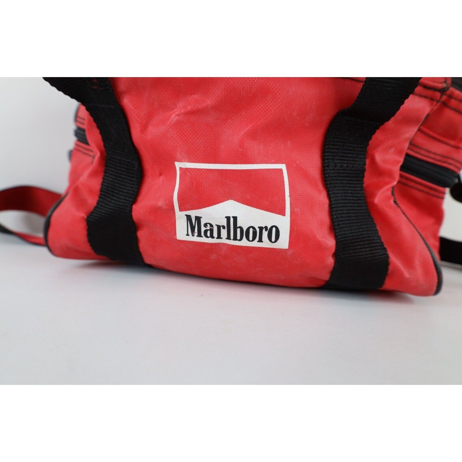 Marlboro × Vintage Vintage 90s Marlboro Insulated Cooler Bag Lunch Box Bag Size ONE SIZE - 7 Thumbnail