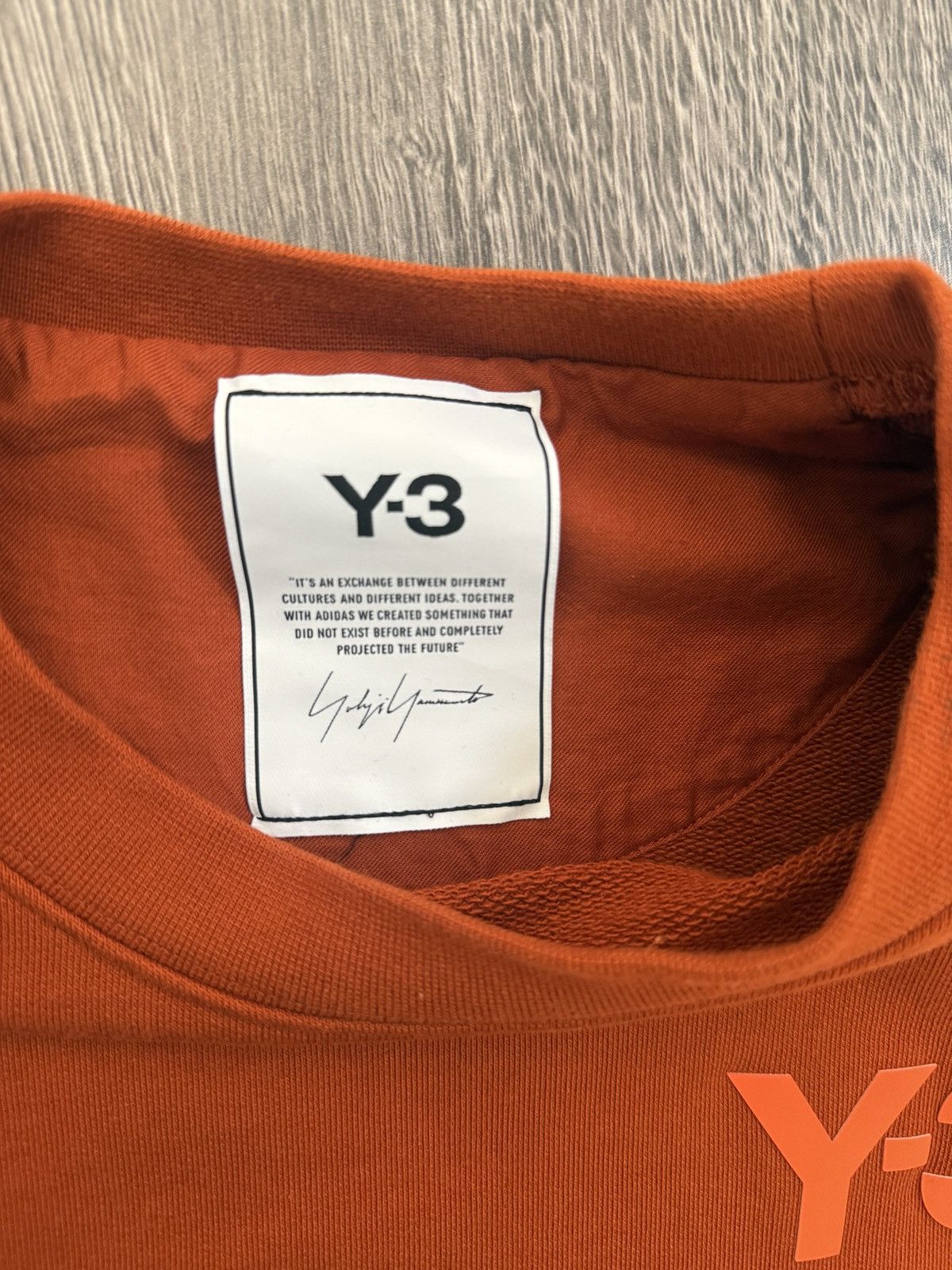 Y-3 Y-3 Adidas Rust Orange Crewneck Size US M / EU 48-50 / 2 - 3 Thumbnail