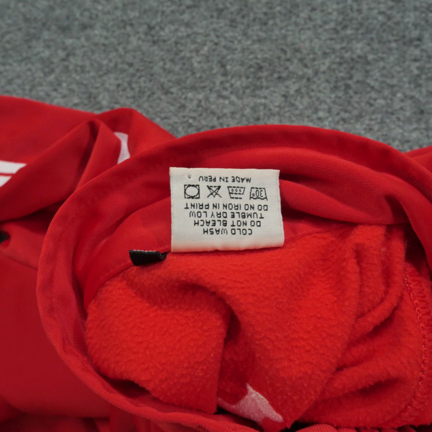 Vintage VINTAGE Cuy Arts Jacket Mens Regular Red - Bomber Jacket - Zip Up - Adult Medium - Y2K - Track - Polyester - Jacket - Red White Size US L / EU 52-54 / 3 - 6 Thumbnail