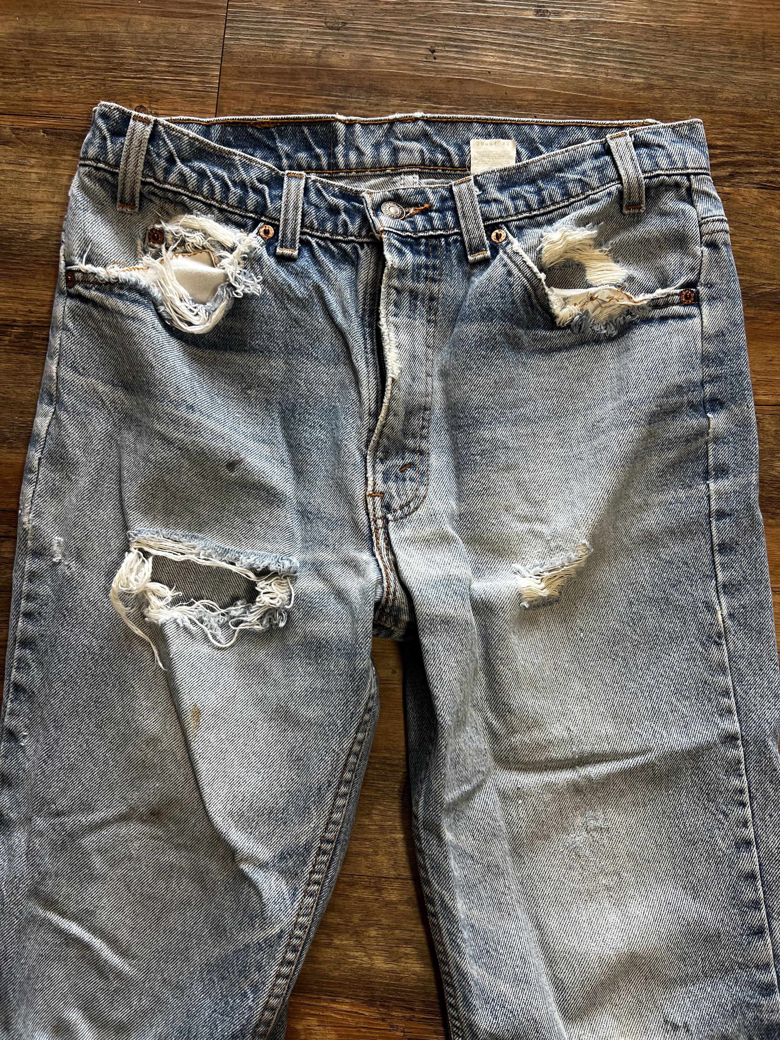 Levi's Vintage Clothing Vintage 1980's 517 Levi's Orange Tab Bootcut Cut Off Jeans Size US 31 - 1 Thumbnail
