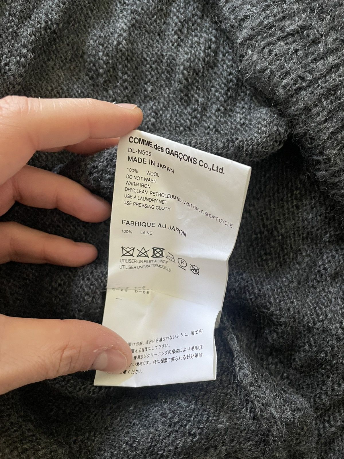 Comme des Garcons × Comme des Garcons Homme Deux × Comme des Garcons Homme Plus Comme des Garcons asymmetric wool knitwear Size US M / EU 48-50 / 2 - 12 Thumbnail