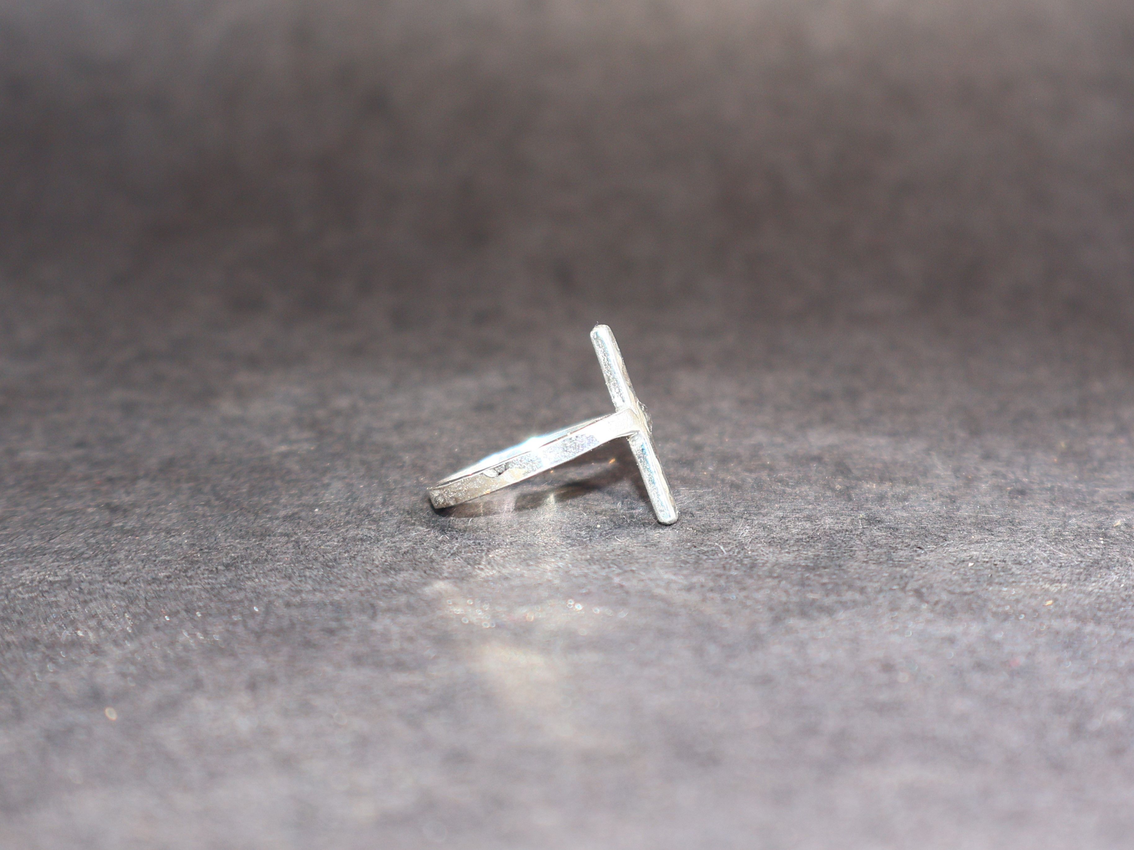 Handmade Cross Ring, 925 Sterling Silver Ring, Handmade Women Ring, Size ONE SIZE - 4 Thumbnail