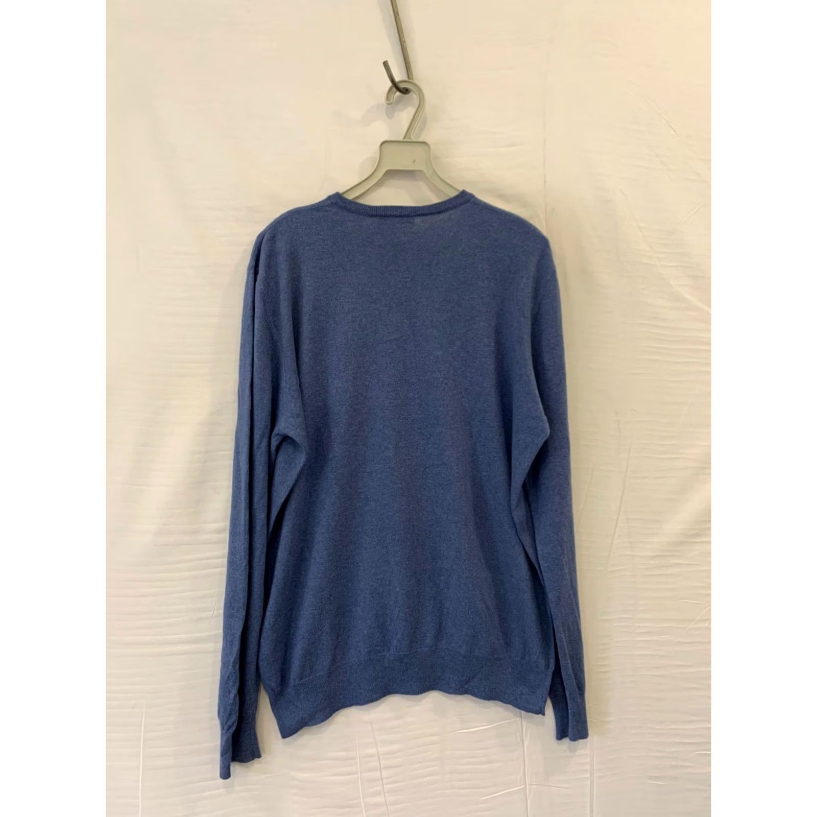 Gran Sasso Gran Sasso Cashmere Cotton V-Neck Sweater Mens L Blue Leather? No Size US L / EU 52-54 / 3 - 2 Thumbnail