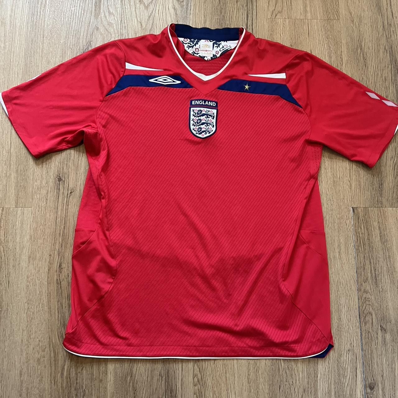 Umbro 2008-10 England Away Umbro Football Shirt y2k 2000s Size US XL / EU 56 / 4 - 1 Thumbnail