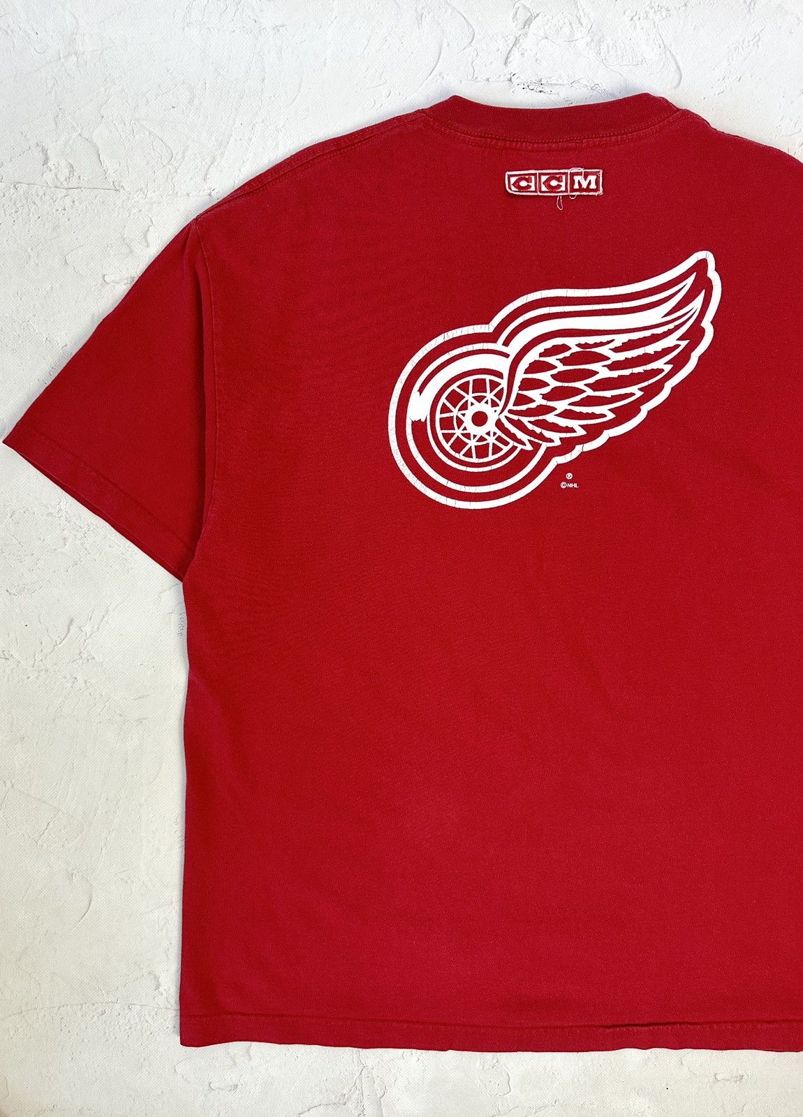 NHL × Vintage Vintage Detroit Hockey Club Red T-shirt Size US XL / EU 56 / 4 - 9 Thumbnail