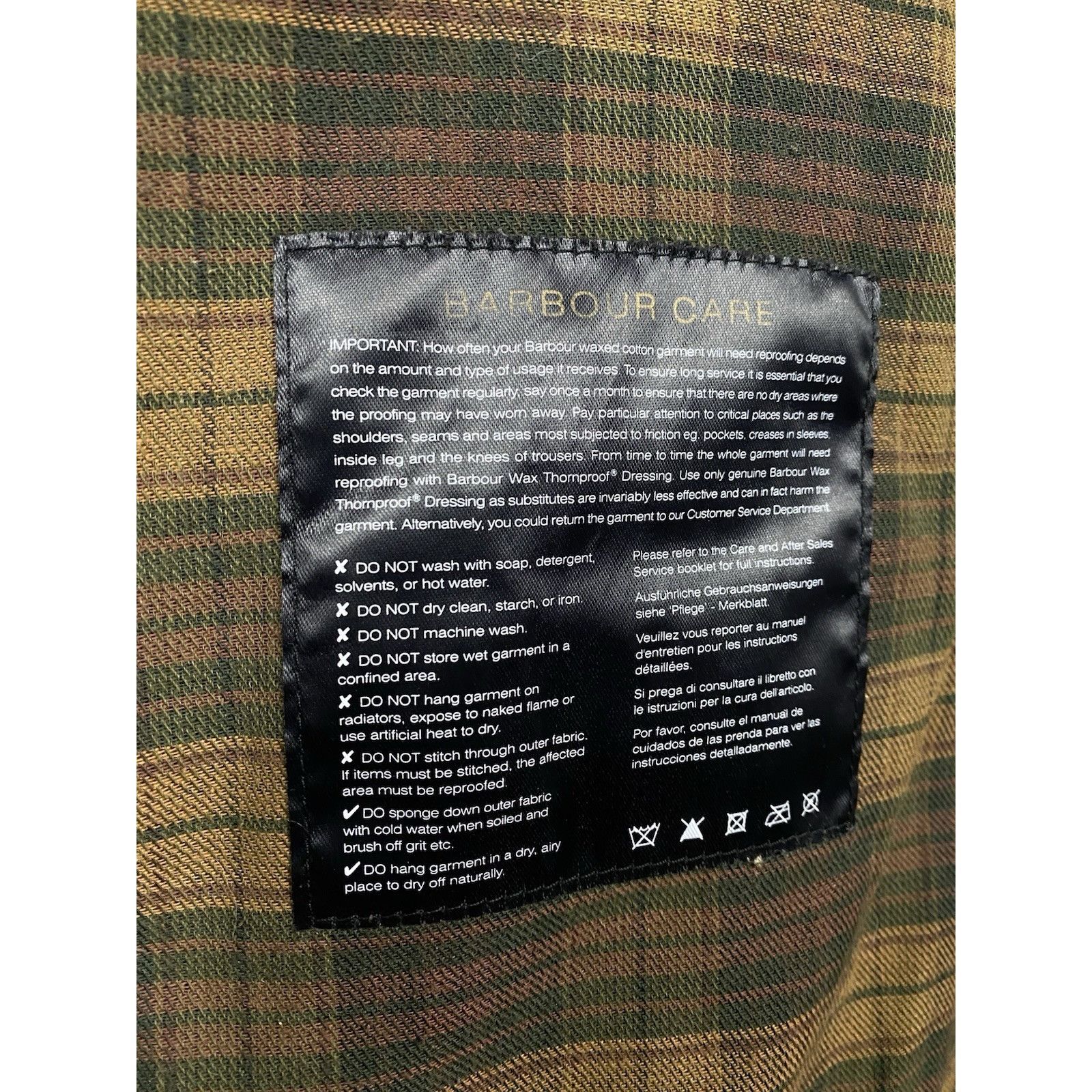 Barbour Babrour Flyer Men's Brown Waxed Bomber Jacket Size XL Size US XL / EU 56 / 4 - 14 Thumbnail