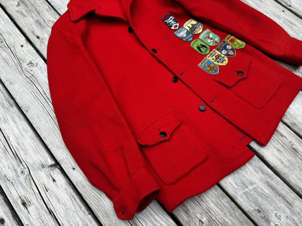 Hudsons Bay HISTORIC 1940s Hudson's Bay Railway Patches Wool Coat Size US L / EU 52-54 / 3 - 6 Thumbnail