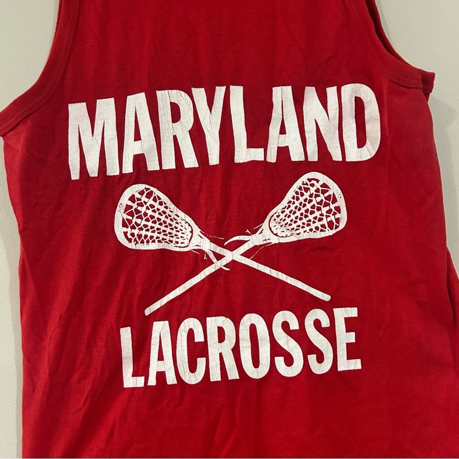 Jerzees Vintage Maryland Lacrosse Tank Top Size US XS / EU 42 / 0 - 2 Thumbnail