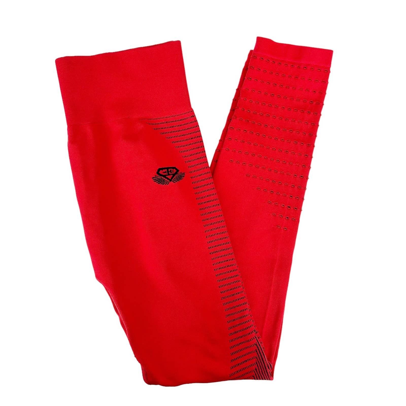Other Engineered Life Red Seamless Leggings Sz M Size 30" / US 8 / IT 44 - 1 Thumbnail