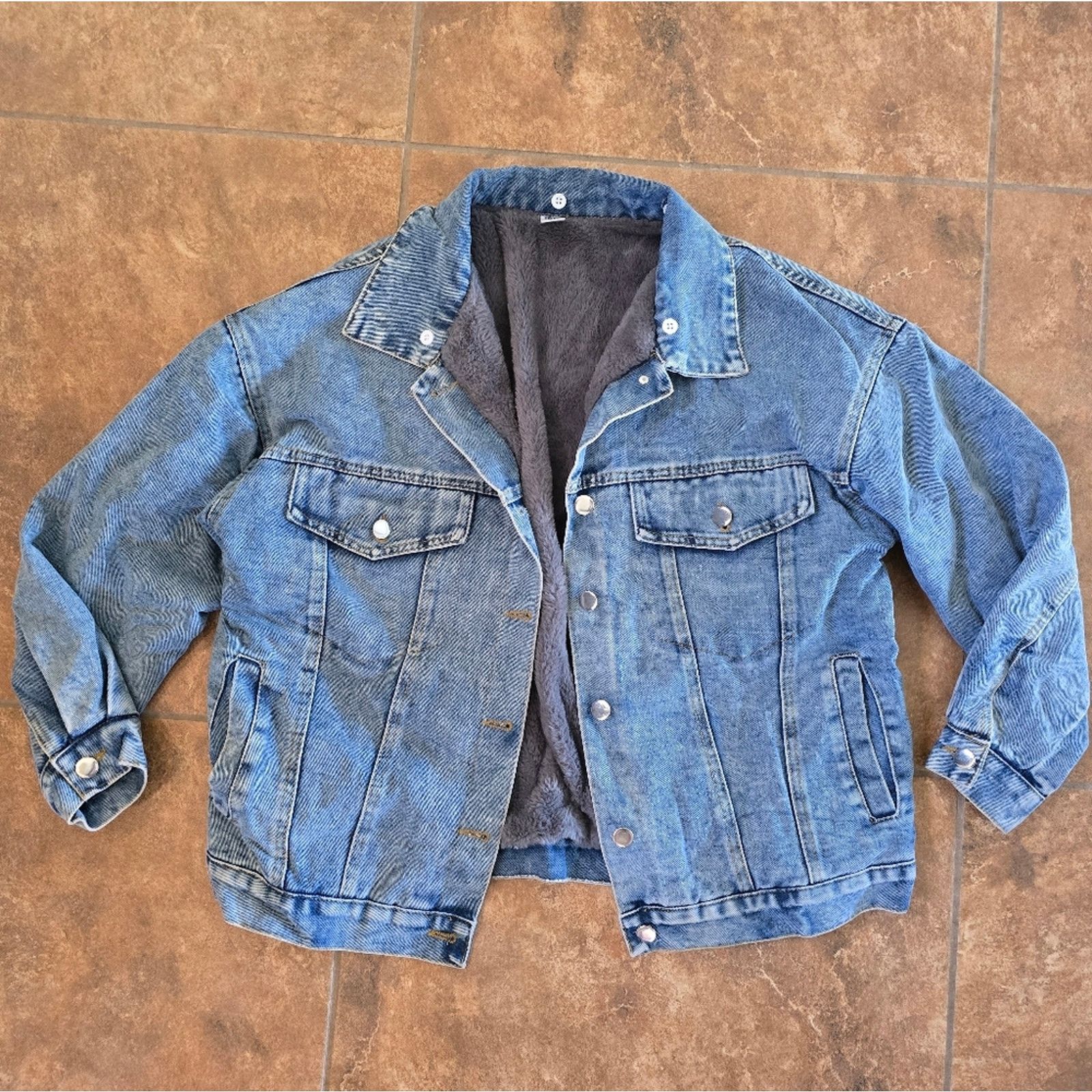 Other Denim | BEIBEI | Fur Lined Jean Jacket Size S / US 4 / IT 40 - 1 Thumbnail